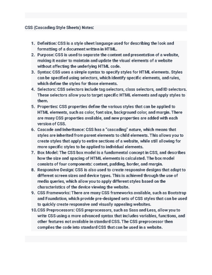 Introduction to Web Development Notes - Introduction to Web Development ...