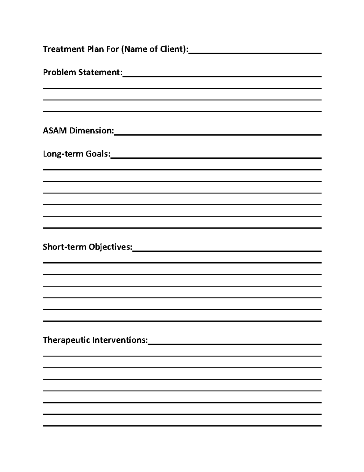 Assignment Template Treatement+PLAN+ - PSYC 2913 - Problem Statement ...