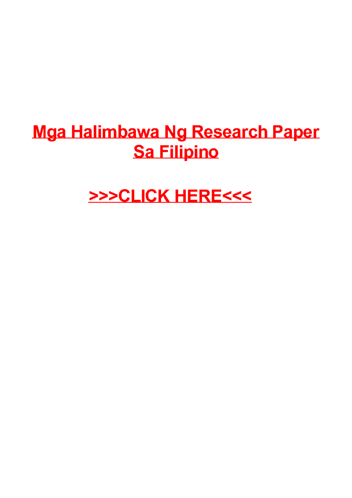 best topic for term paper in filipino