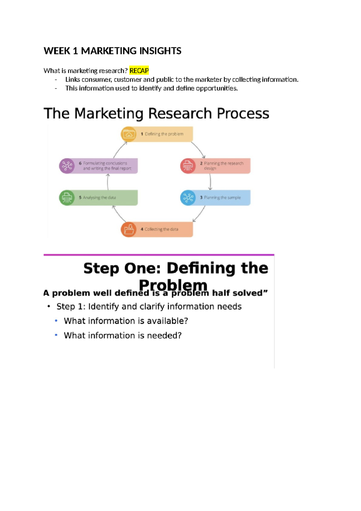 WEEK 1 Marketing Insights - WEEK 1 MARKETING INSIGHTS What is marketing ...