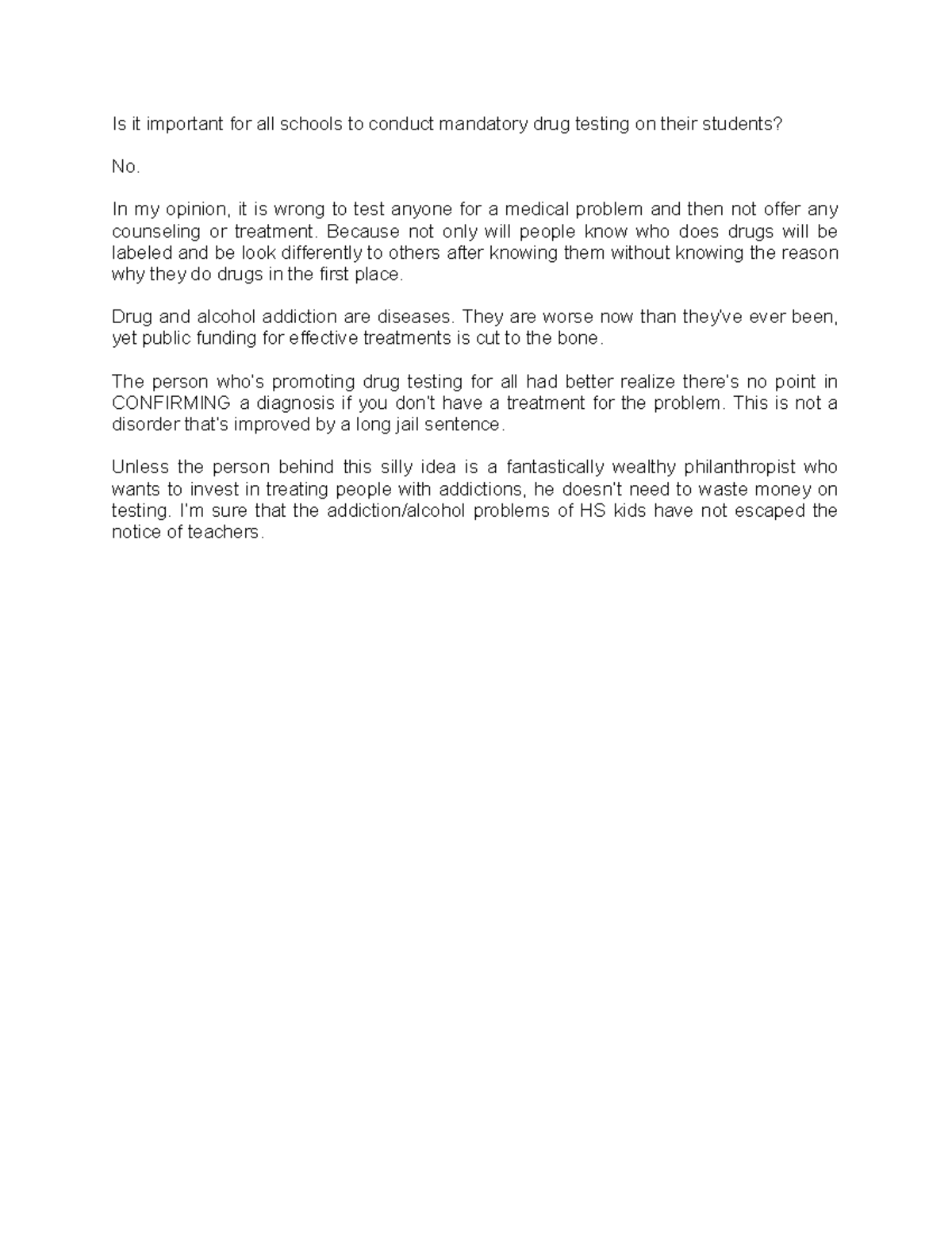 Why is it Important for Schools to do Random Drug Test on their ...