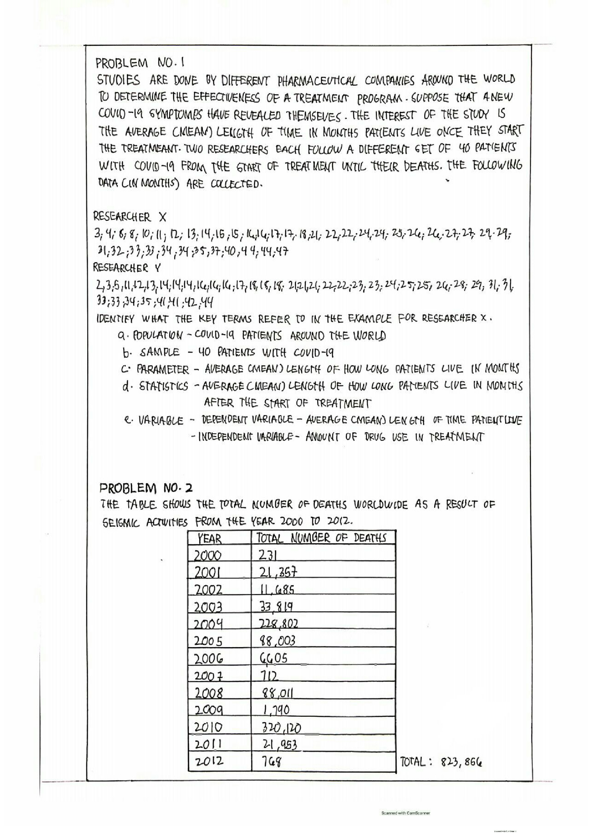 Statistics And Probability Chapter 1 Practice Problems Engineering 