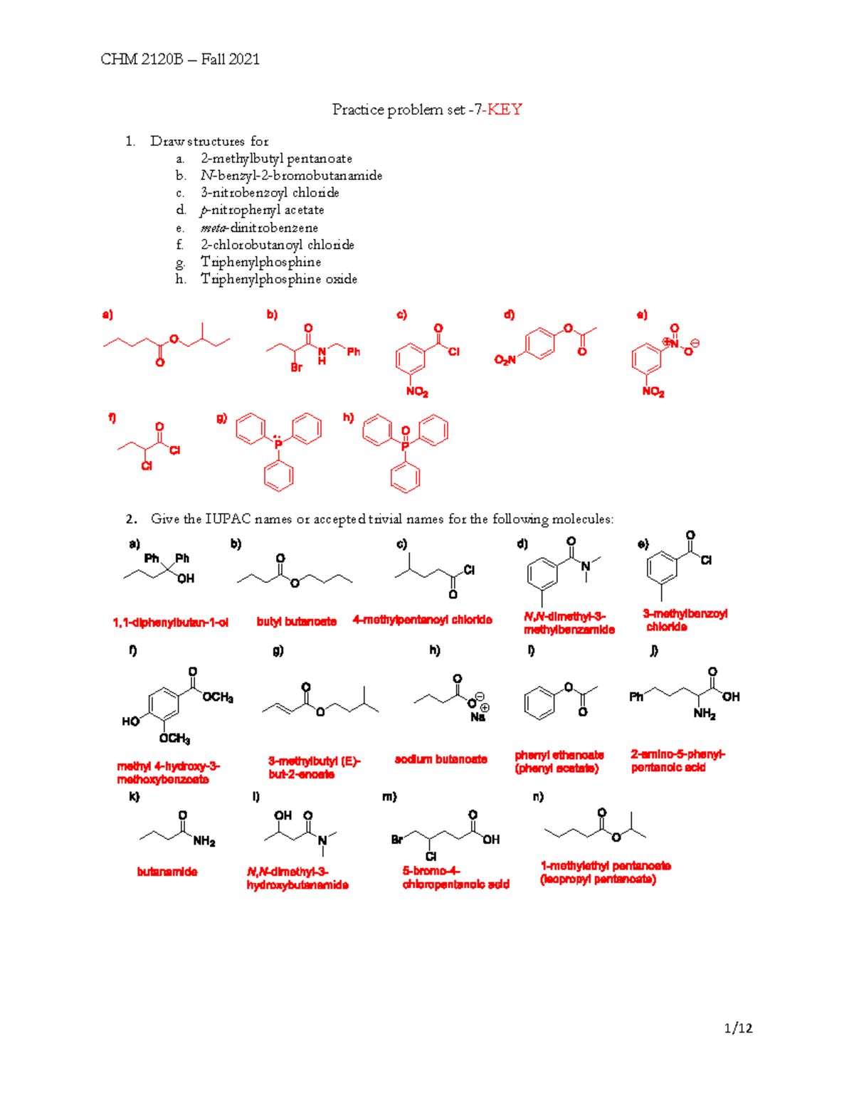 Key-Pb set -7 - Problem set 7 answer key - Practice problem set -7-KEY ...