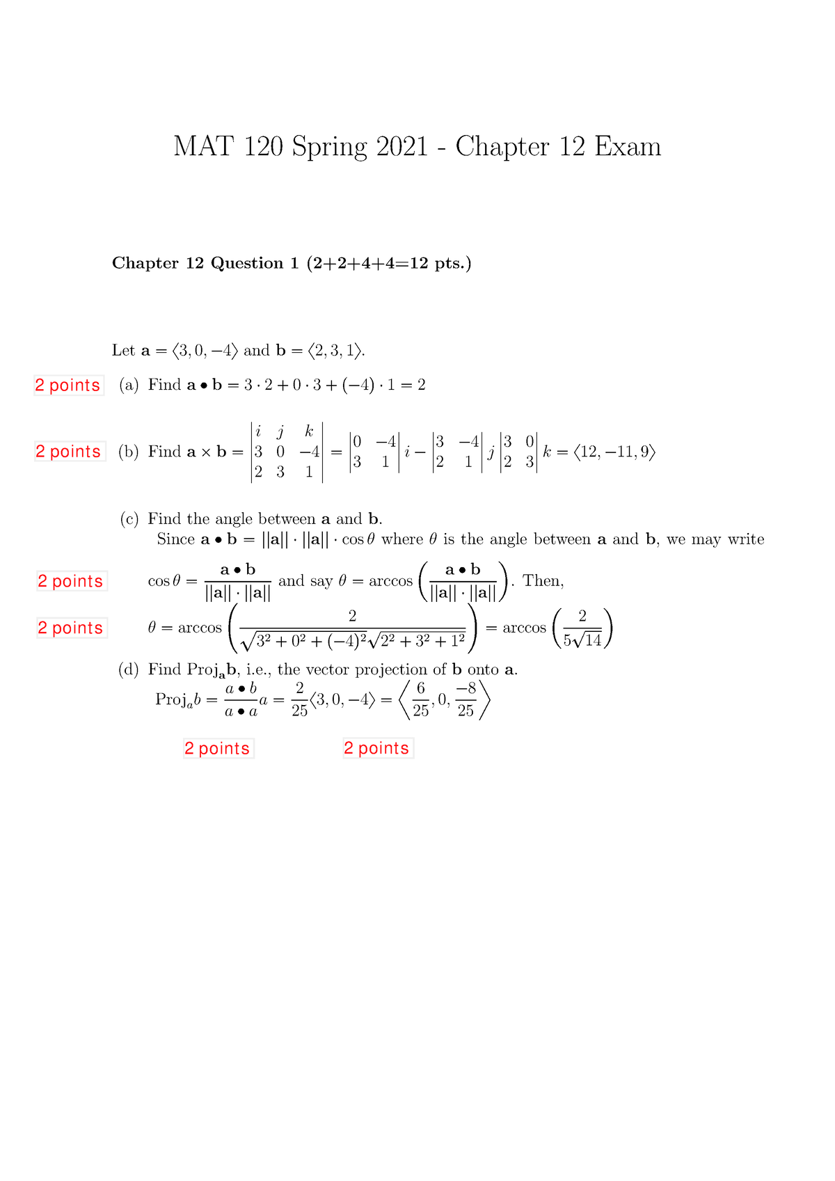 Mat120 Spring 2021 Chapter 12 Exam - Calculus With Analytic Geometry ...