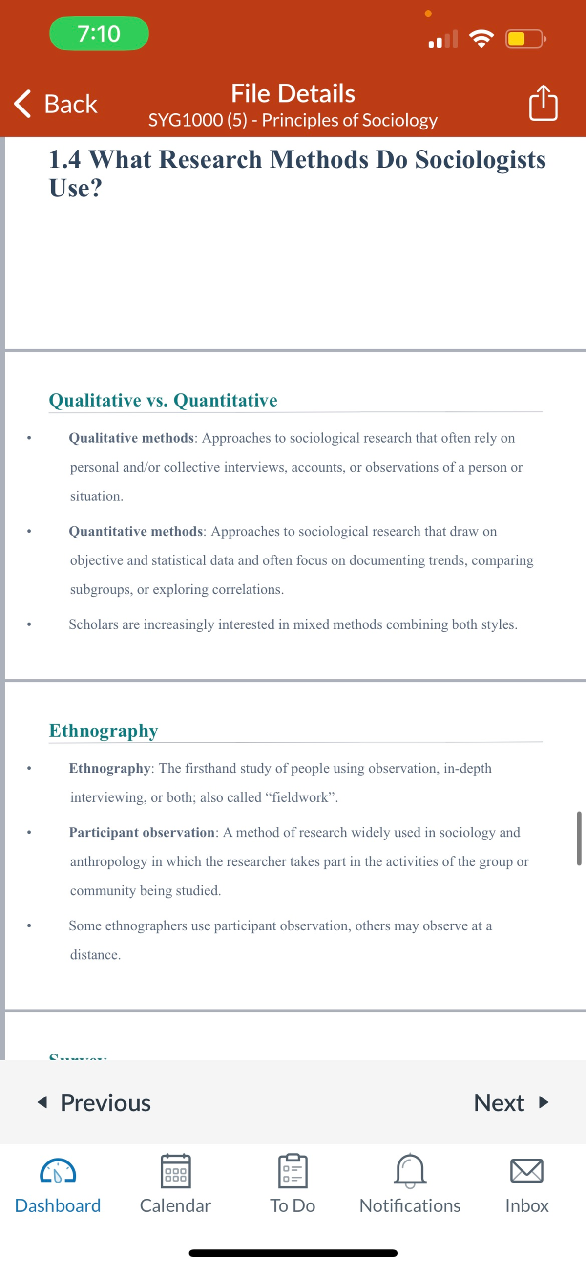 a sociology experiment chapter 1