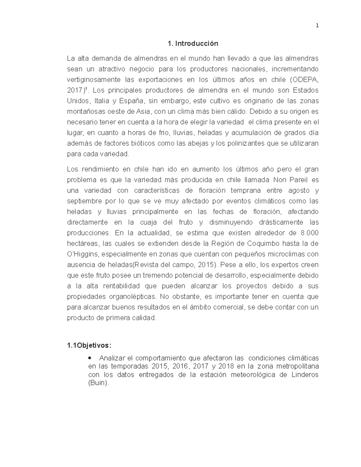 Climatologia Requerimientos Climaticos Del Almendro La Alta