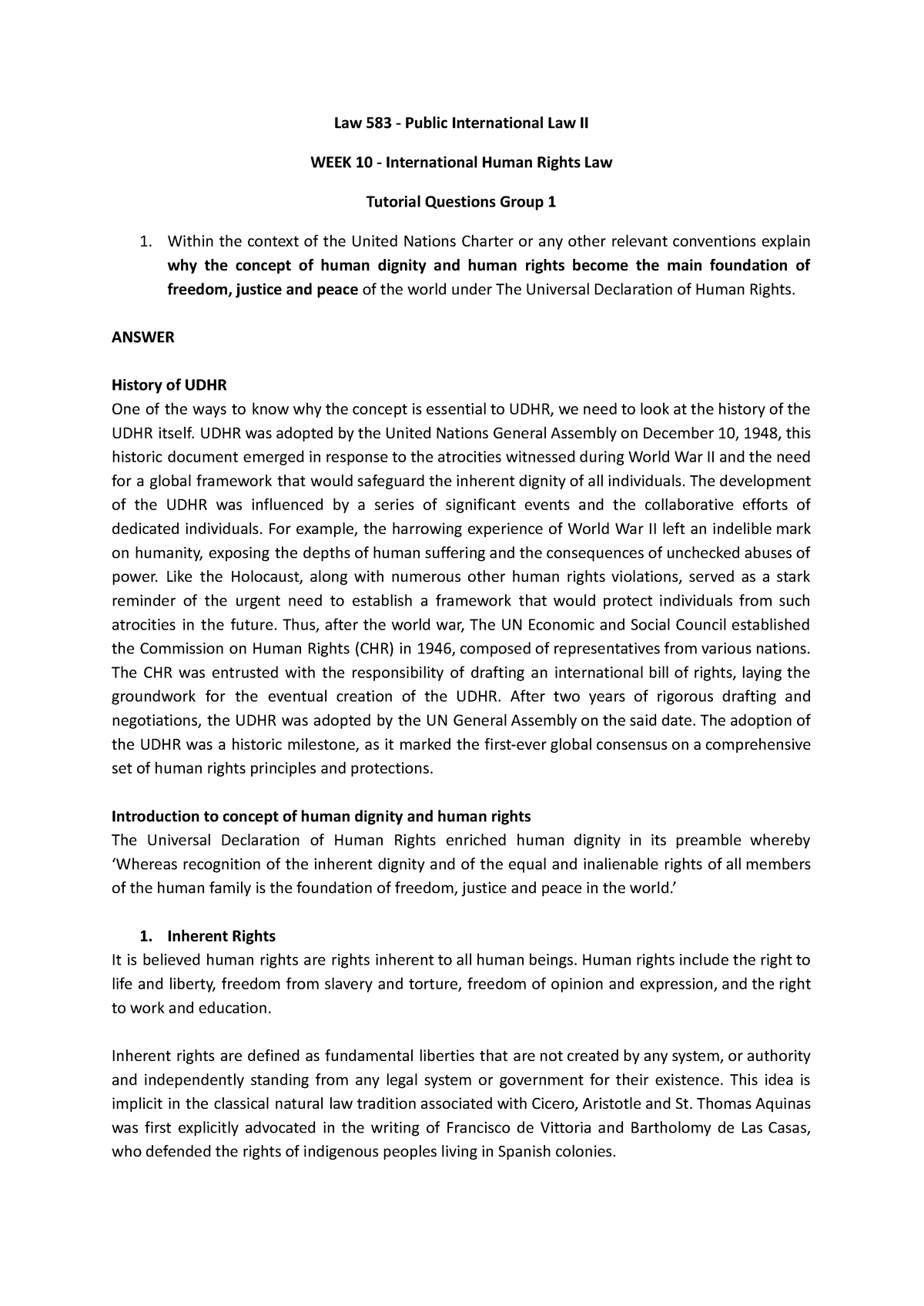 law-583-tutorial-week-10-law-583-public-international-law-ii-week