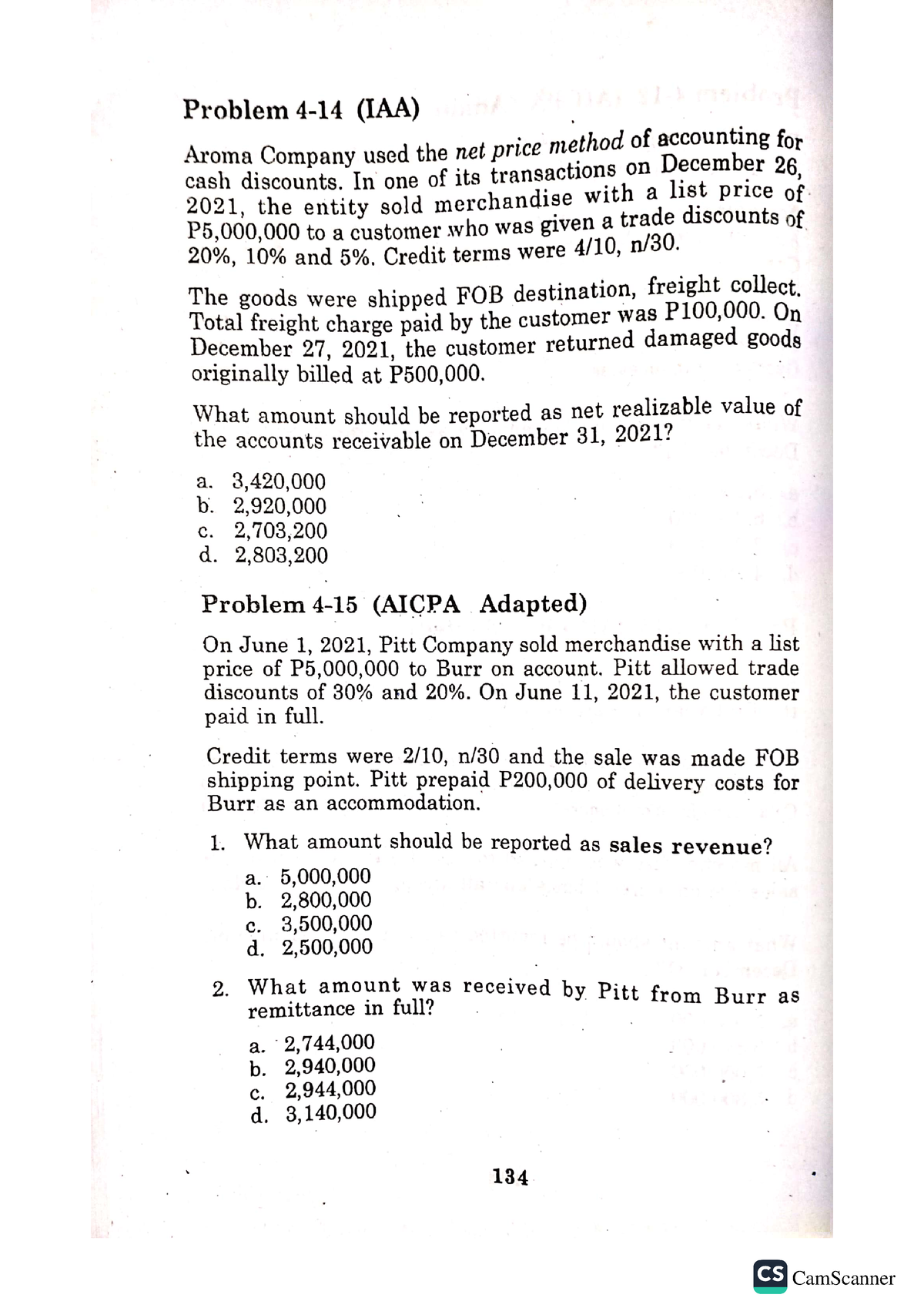 Problem 4 - Intermediate Accounting (Volume One) 2021 Edition By: Valix ...