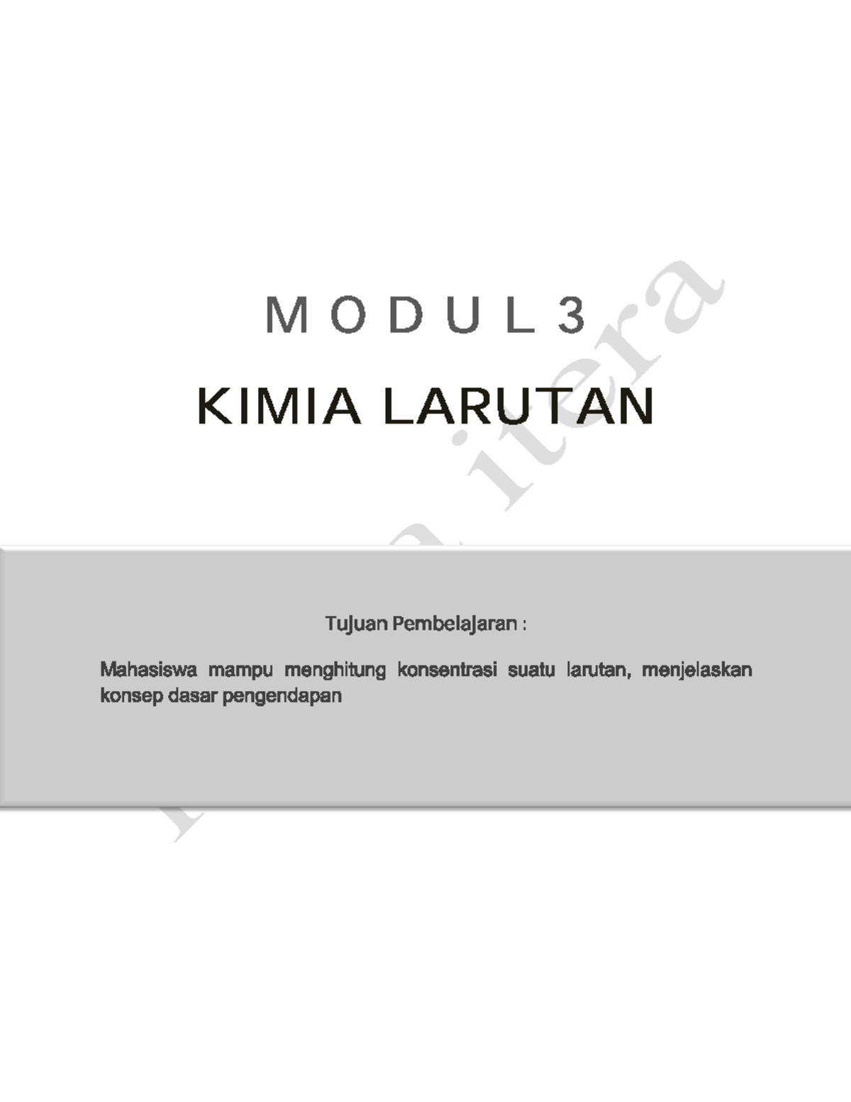 Modul 3 Kimia Hope It Usefull Management Studocu