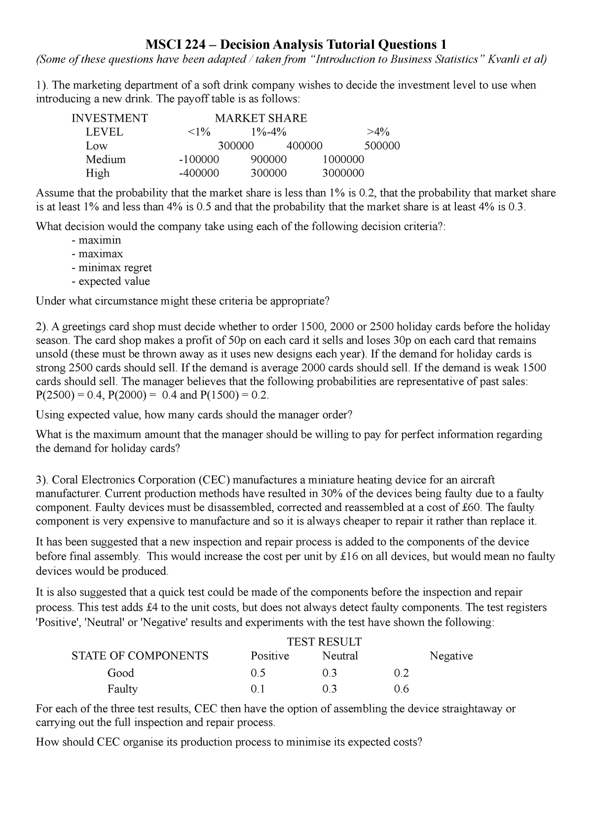 msci224-decision-analysis-tutorial-1-msci-224-decision-analysis