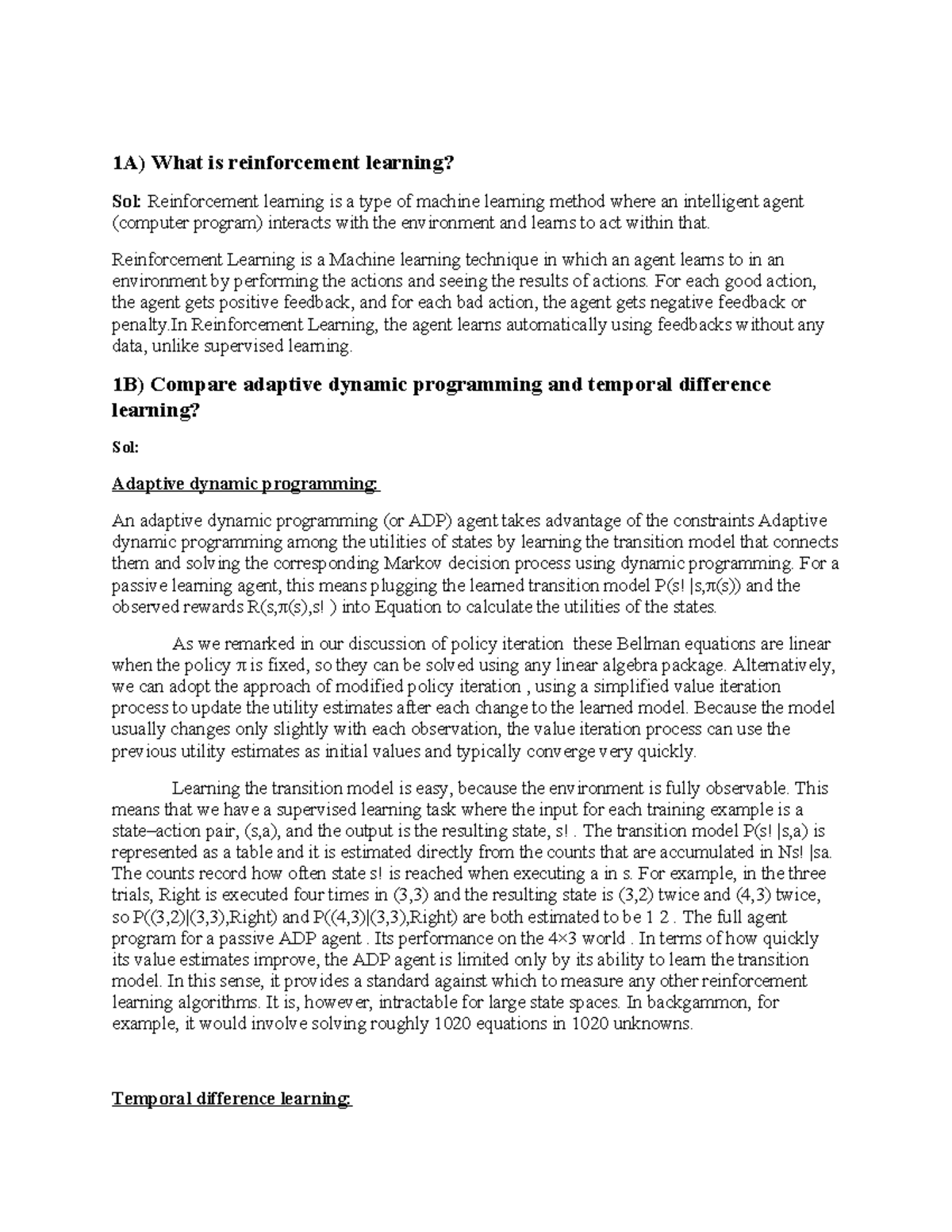 AI today - Artificial intelligence - 1A) What is reinforcement learning ...