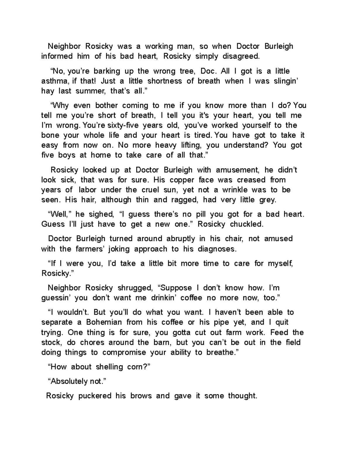 Scene 1 - Neighbor Rosicky revision - Studocu