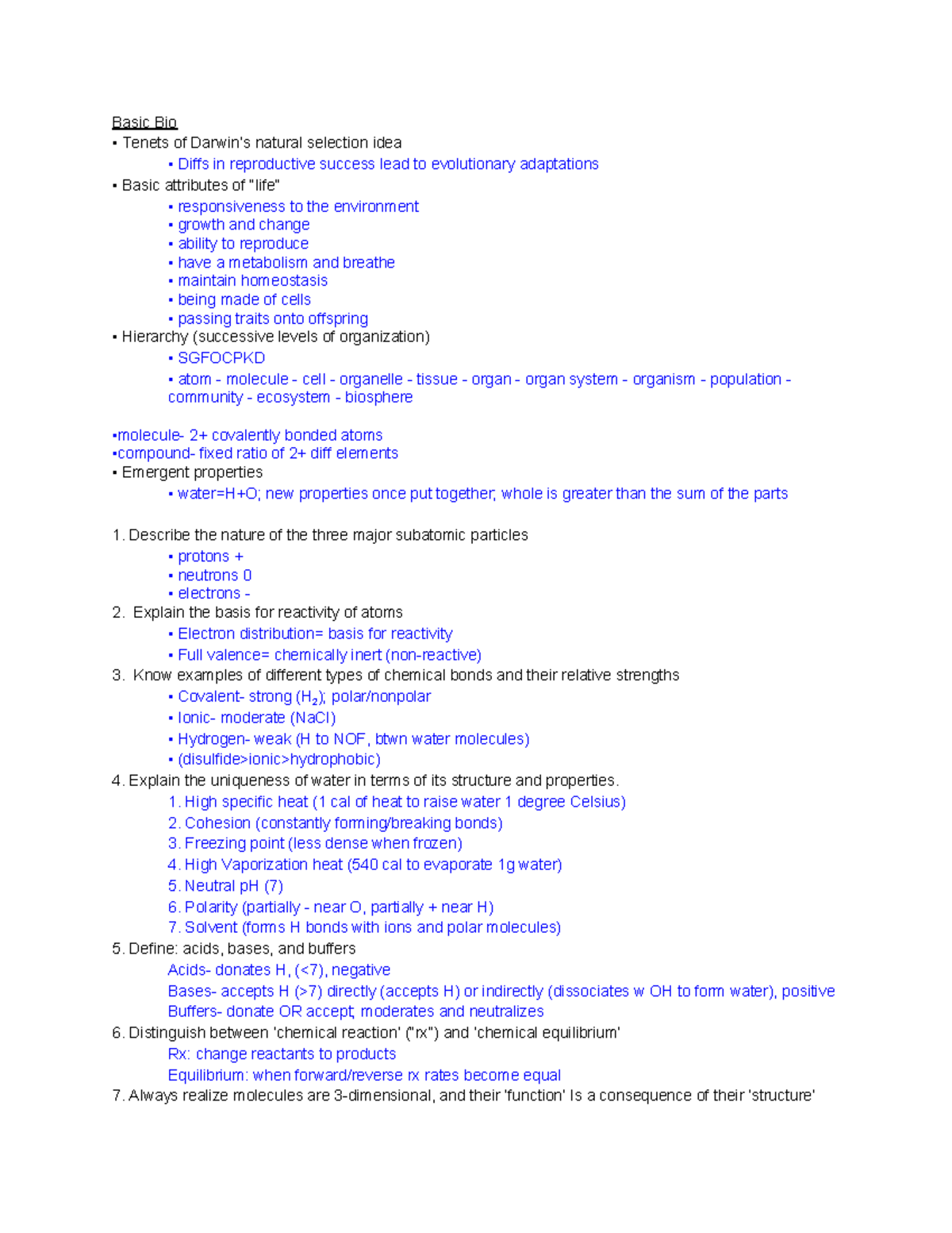 bio311c-exam-1-review-basic-bio-tenets-of-darwin-s-natural-selection