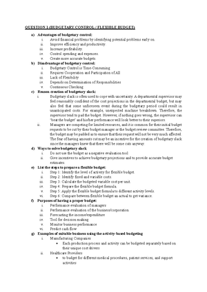 MAF451 FEB2023 Process Costing - Sample Answer - Cost and management ...