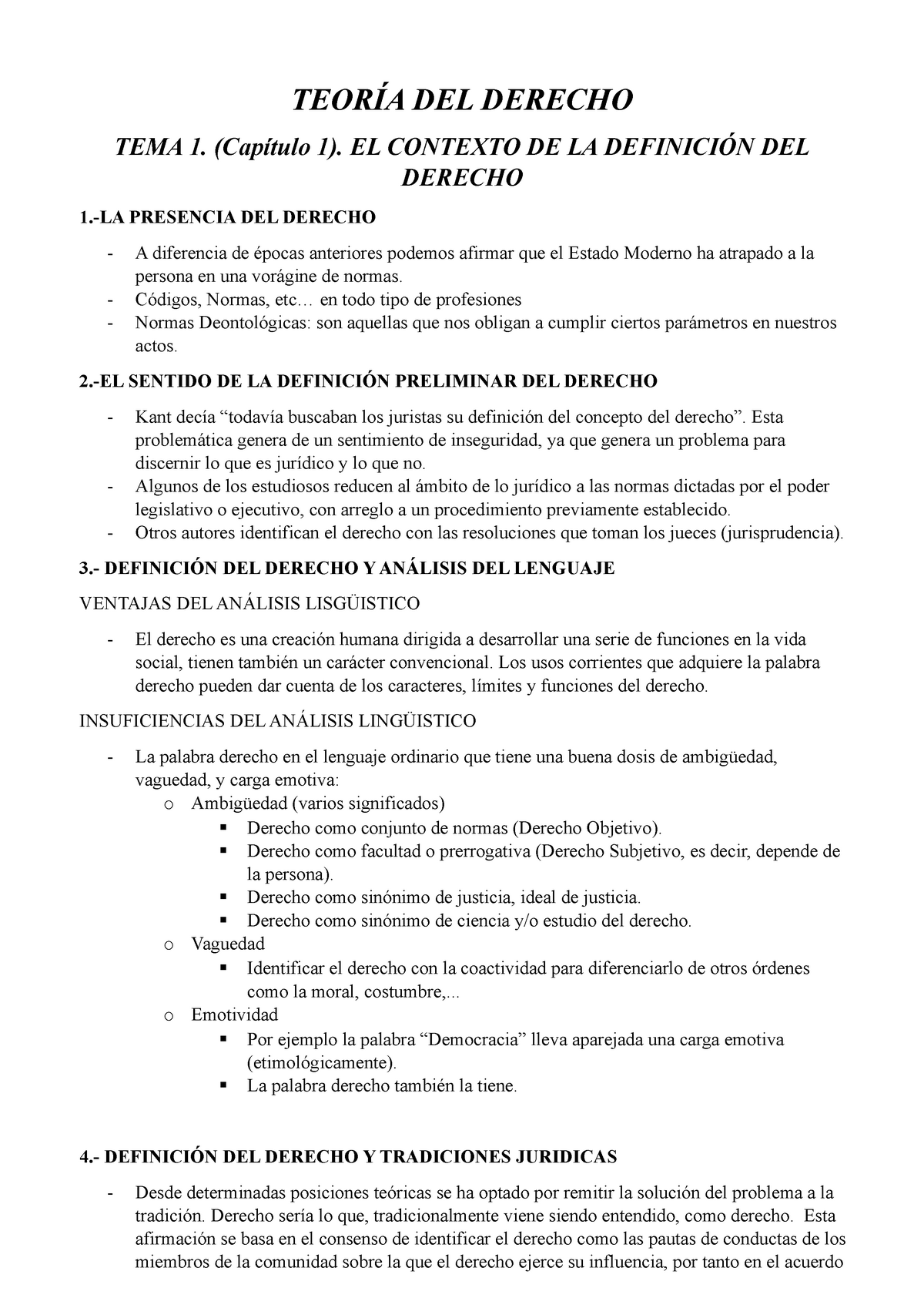 Teoría Del Derecho Apuntes 1 22 TeorÍa Del Derecho Tema 1 Capítulo 1 El Contexto De La 9559