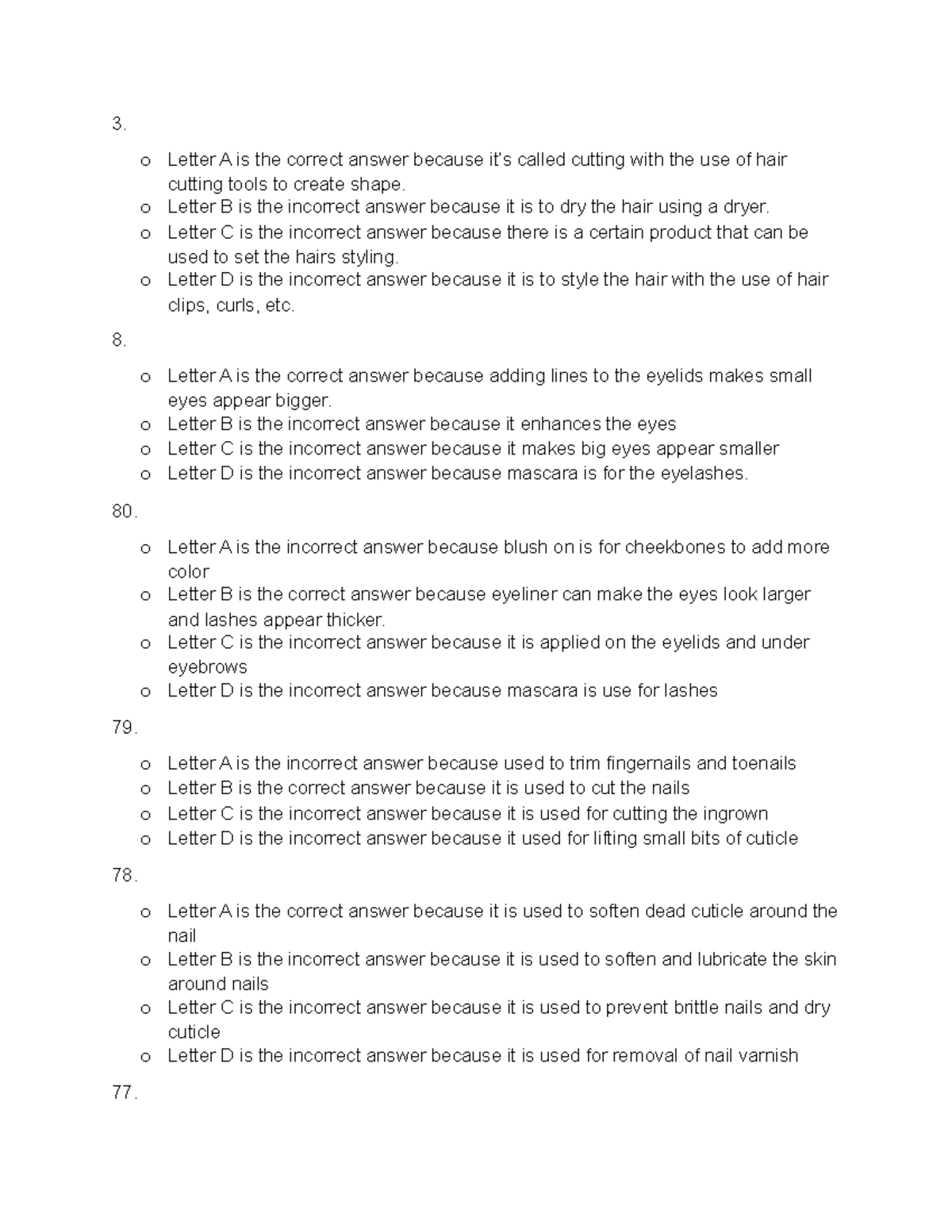 Explanation - education - 3. o Letter A is the correct answer because ...