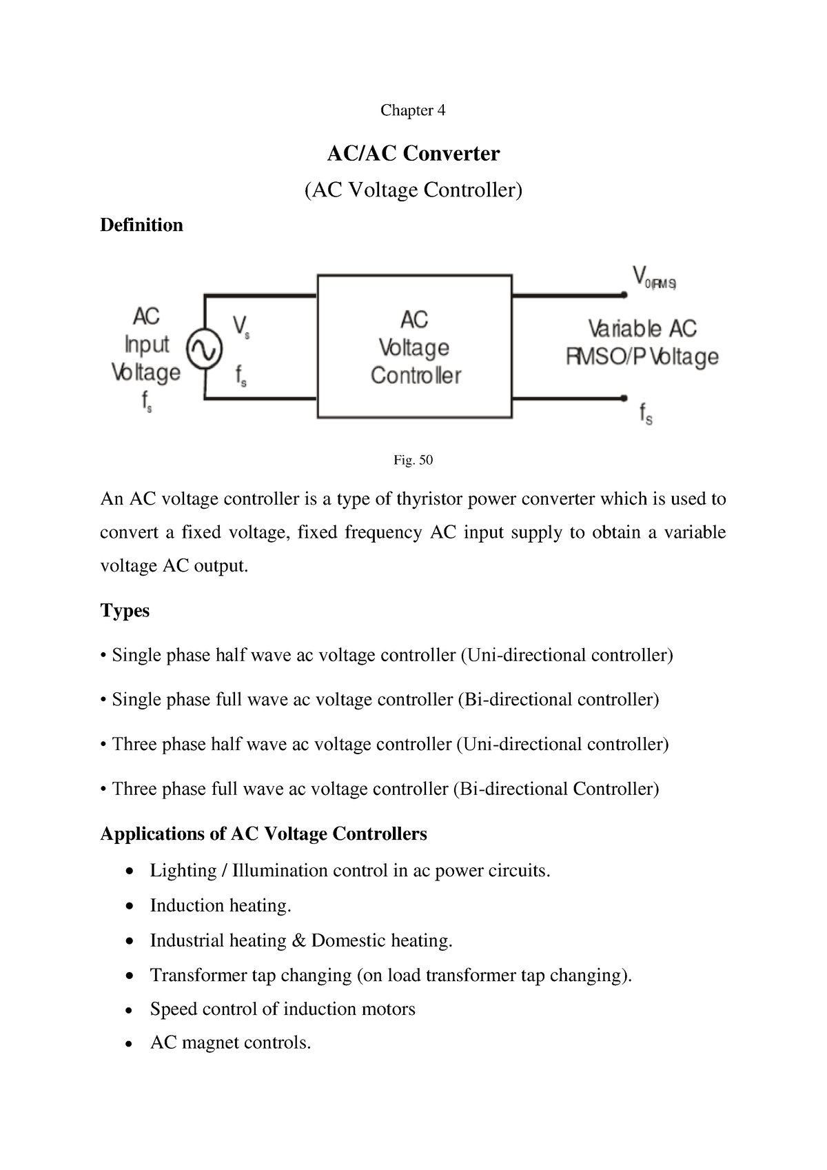 Ac Voltage Controller Definition