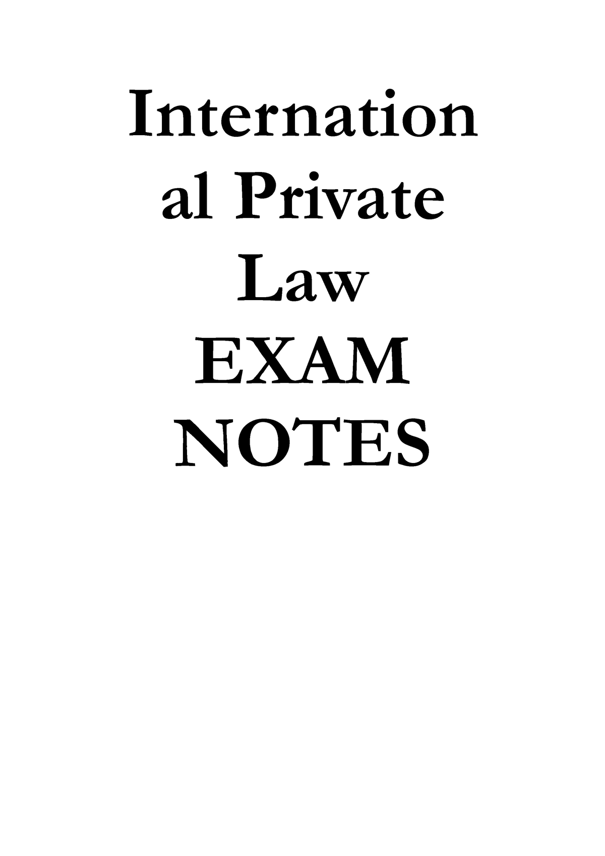 international-law-internation-al-private-law-exam-notes-table-of