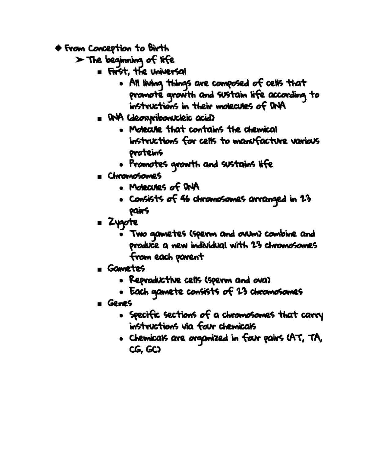 Chapter 2-The Beginnings from Conception to Birth - From Concep“ion “o ...