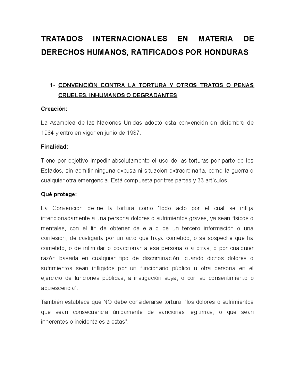 Tratados Internacionales EN Materia DE Derechos Humanos - TRATADOS ...