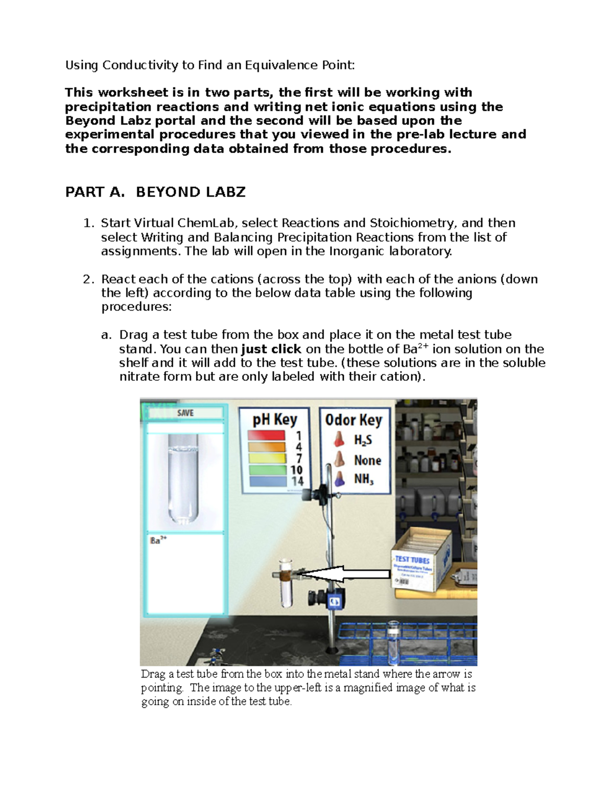 Lab Equivalence Point by Conductivity Using Conductivity to Find an