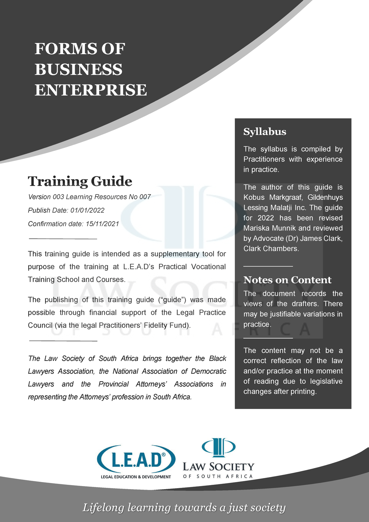 Legal Forms Of Business Enterprise