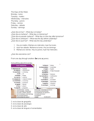 (Span 1) Leccion 4 -ir Verbs, Notes - Voy Vamos Va Voy Van Vas La ...