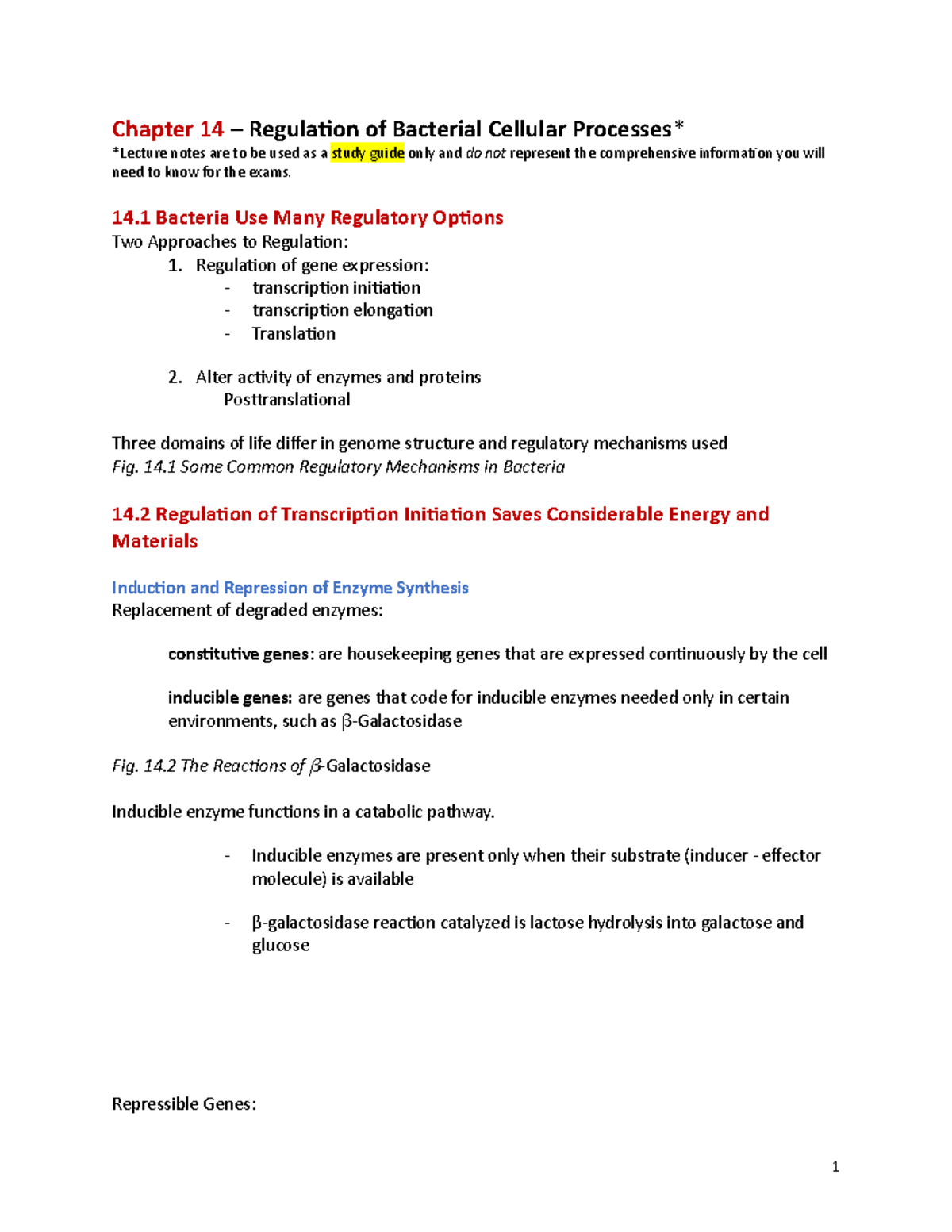 HCCS BIOL 2421 Chapter 14 Lecture Notes 10e S20 - Chapter 14 ...