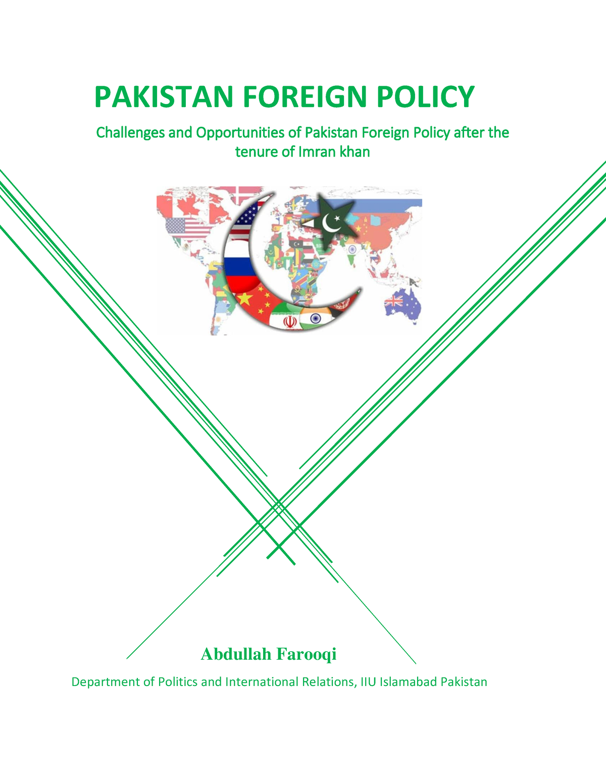 foreign policy challenges of pakistan essay