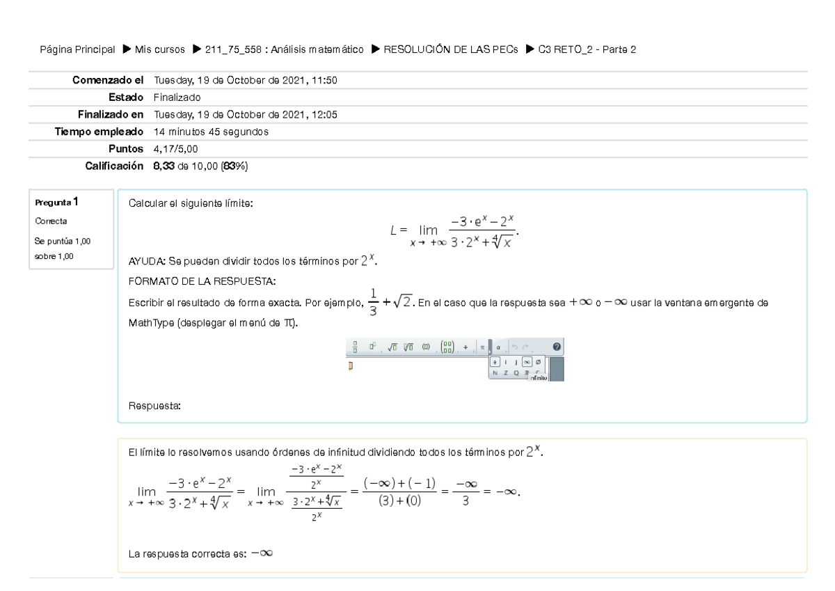 C3 RETO 2 - Parte 2 - Página Principal Mis cursos 211_75_558 : Análisis ...