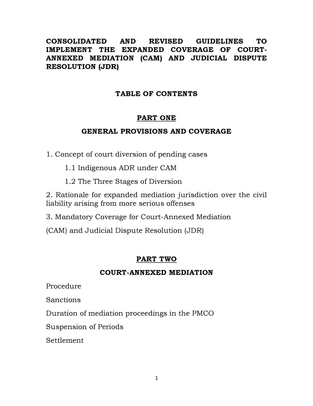 A M No 11 6 1 SC Philja CONSOLIDATED AND REVISED GUIDELINES TO