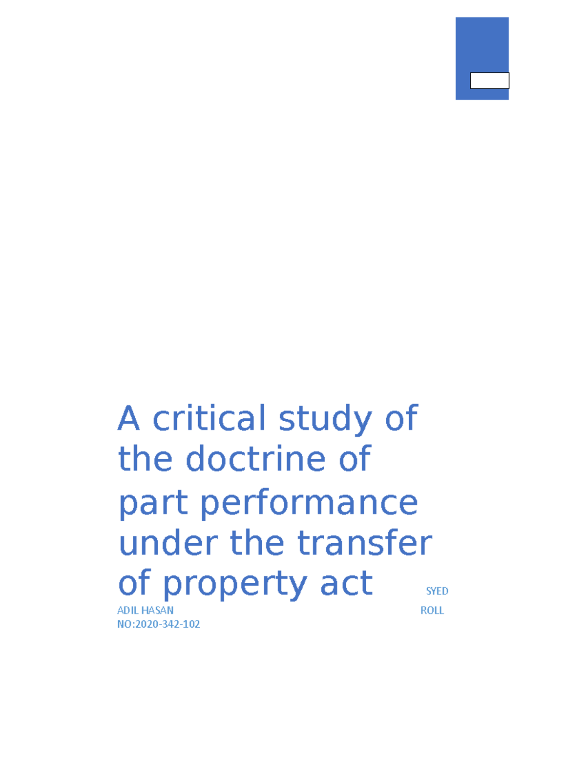 TPA Project ADIL Hasan - Natural law