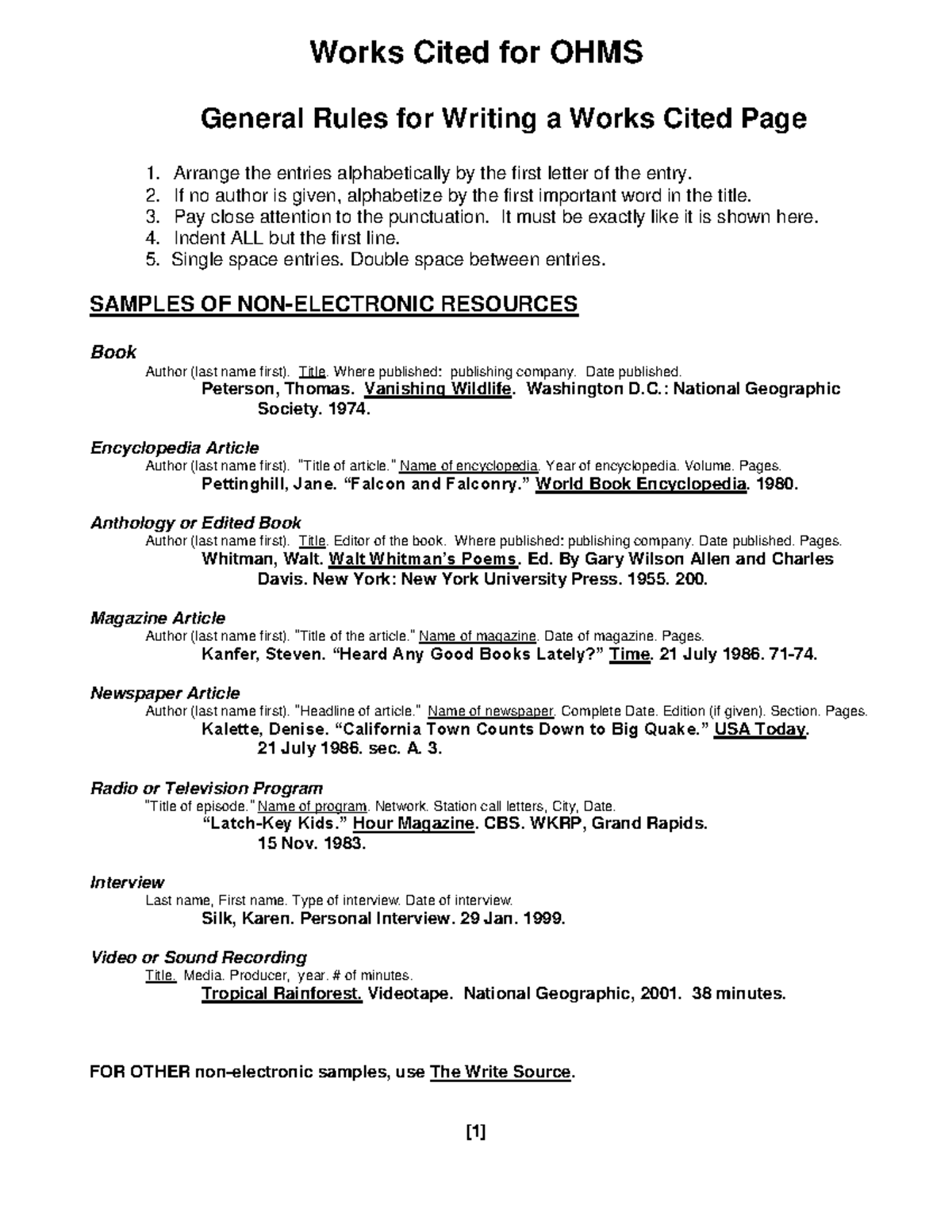 Works Cited Model and the whymshsoq0 - Works Cited for OHMS General ...