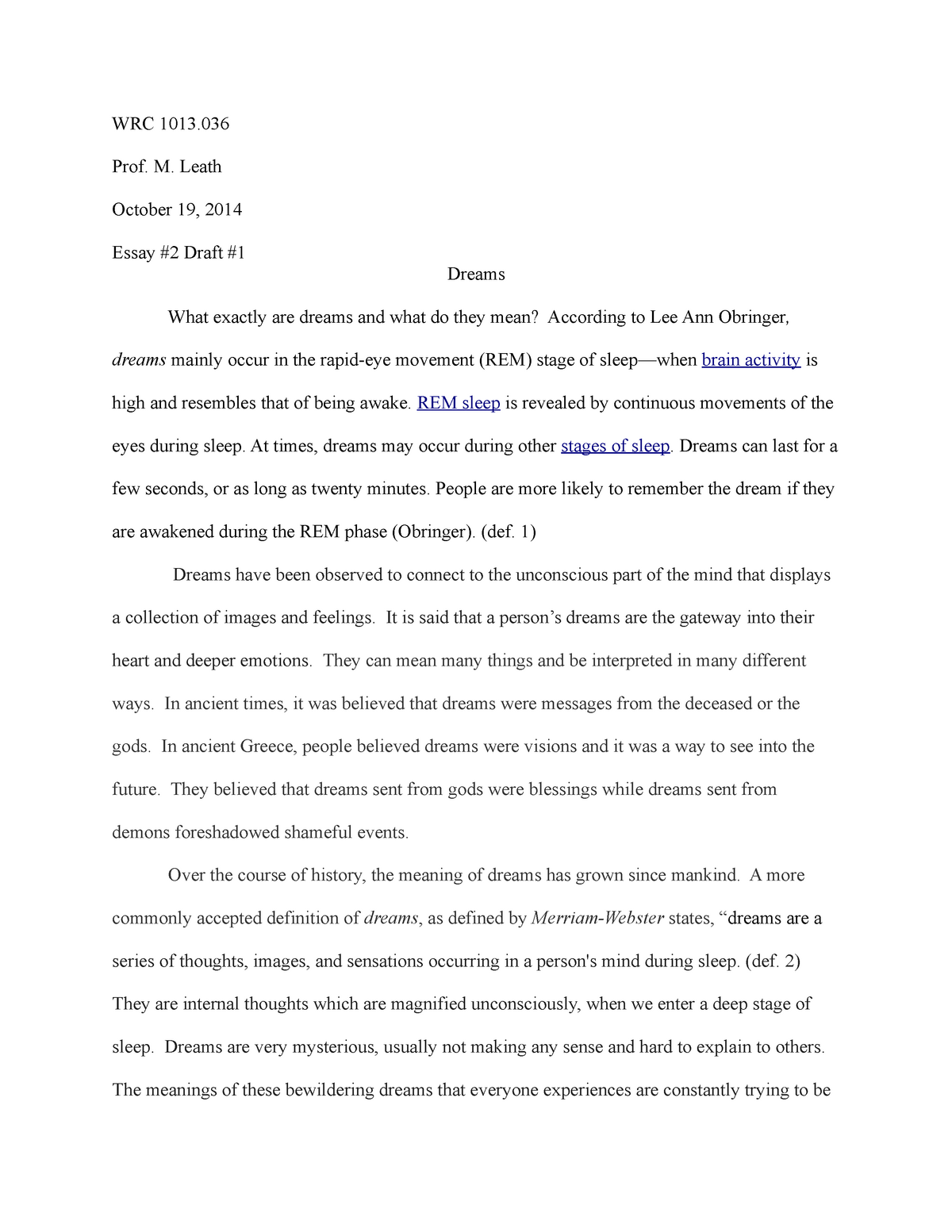 extended definition essay