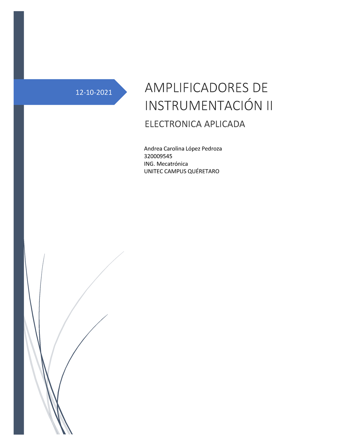 Tarea 6 Amplificadores DE Instrumentacion II - Electronica Aplicada ...