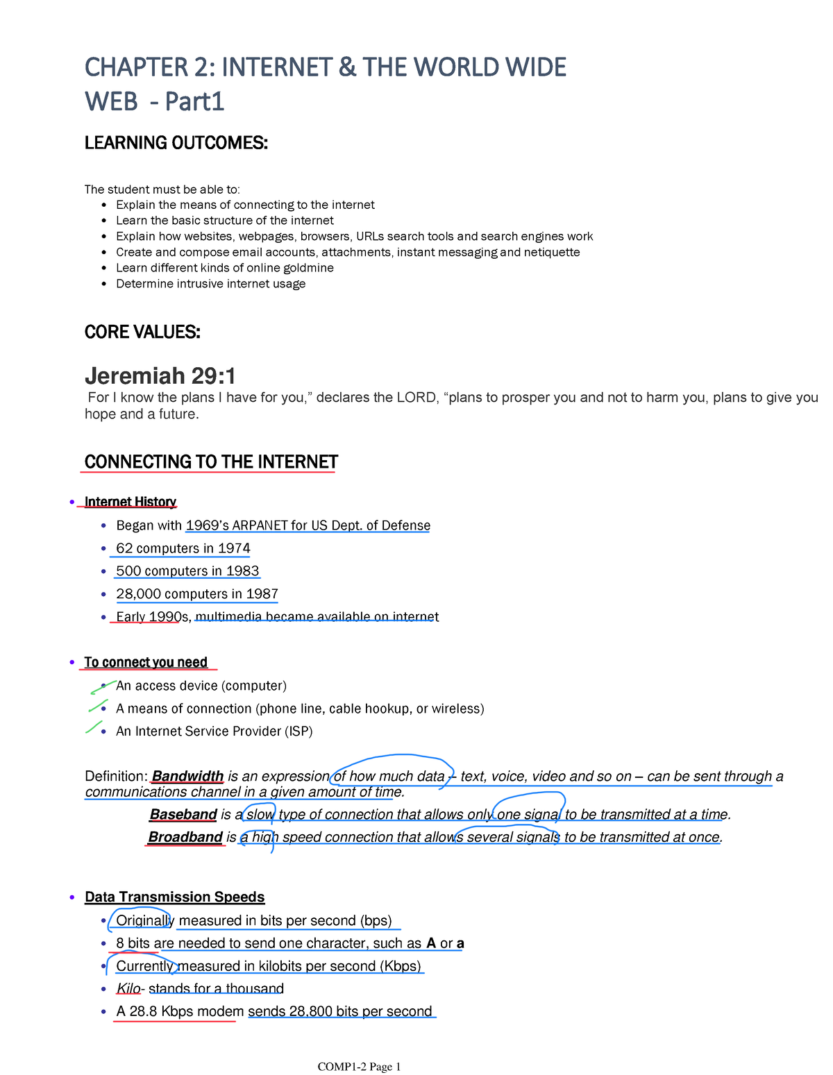 Chapter+2+ Internet+%26+THE+ World+WIDE+WEB++Part1 - LEARNING OUTCOMES ...