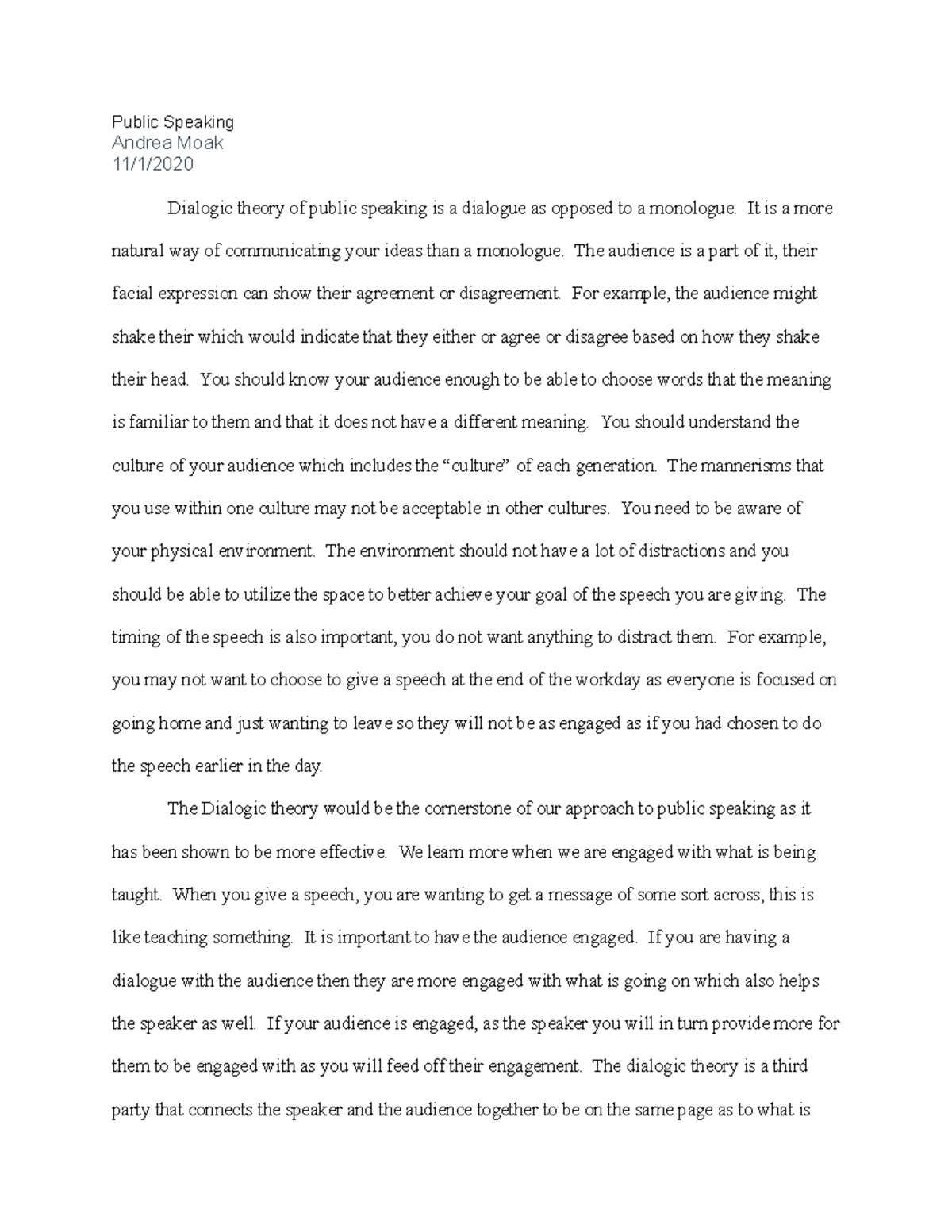 Dialogue Vs Monologue Public Speaking Andrea Moak 11 1 Dialogic Dialogue Vs Monologue Public Speaking Andrea Moak 11 1 Dialogic