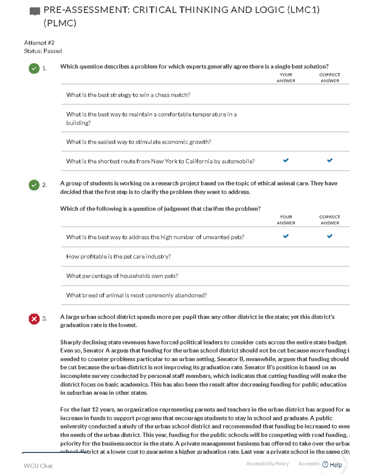 pre assessment critical thinking and logic (lmc1)