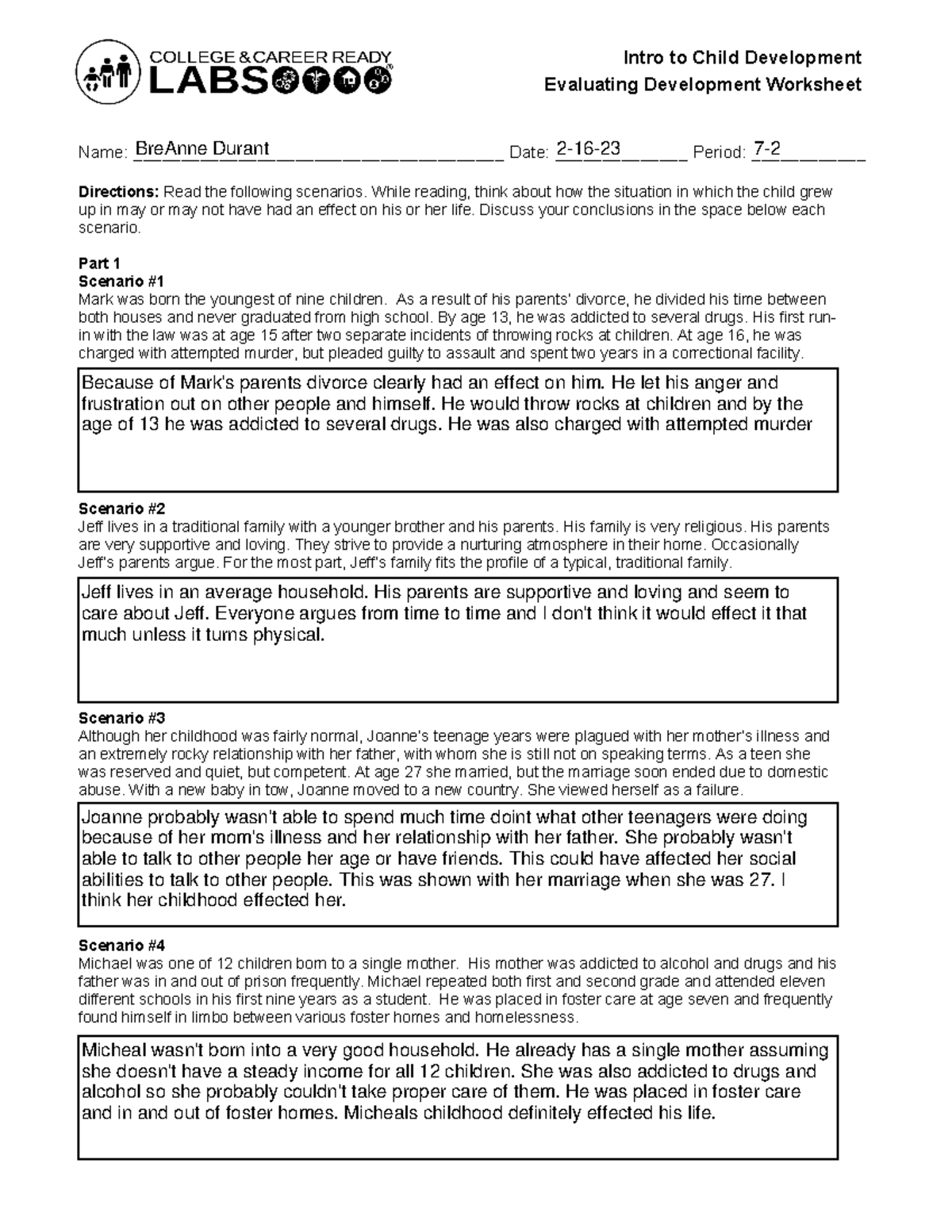 cte teacher assignment chart