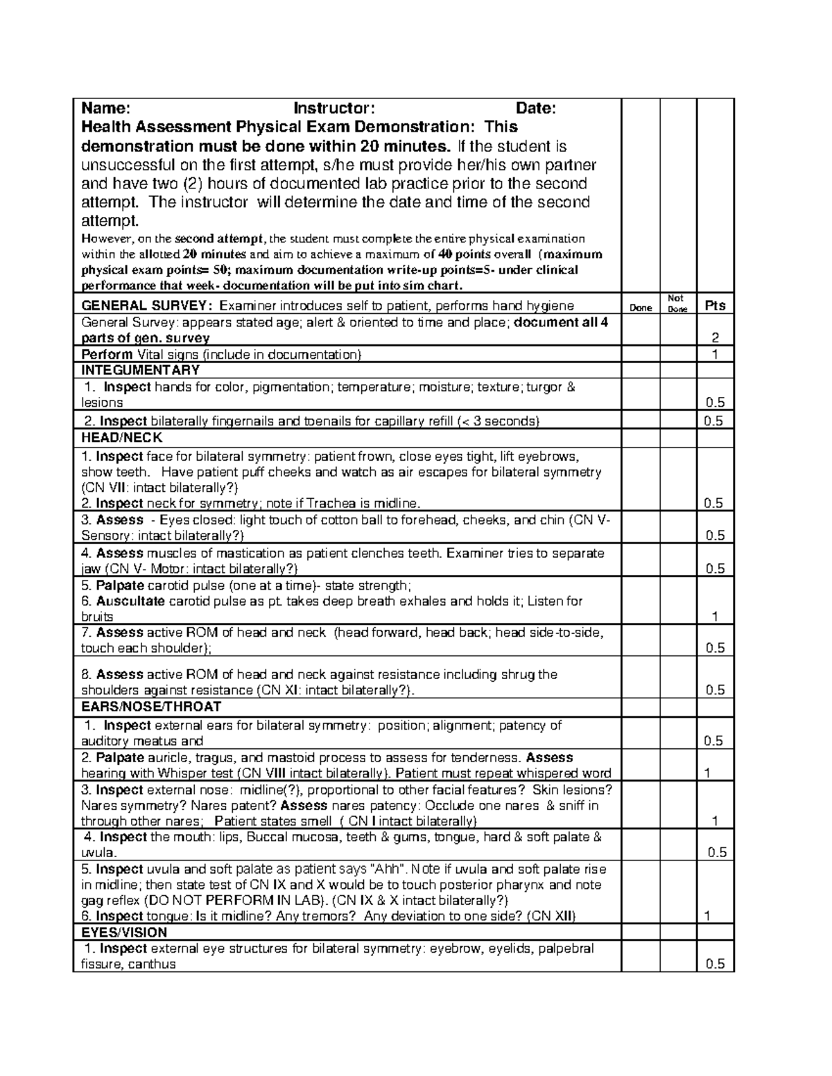 Head+to+Toe+Physical+Assessment+Demonstration-6 - Name: Instructor ...