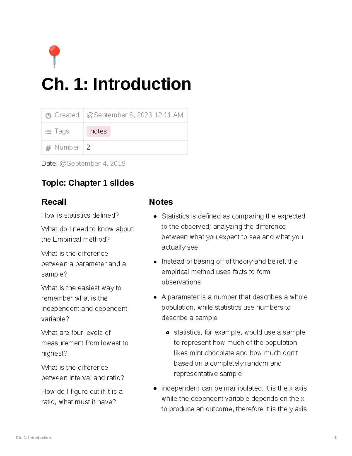 HSS2381 Chapter 1 Notes - Ch. 1: Introduction 1 » Ch. 1: Introduction ...