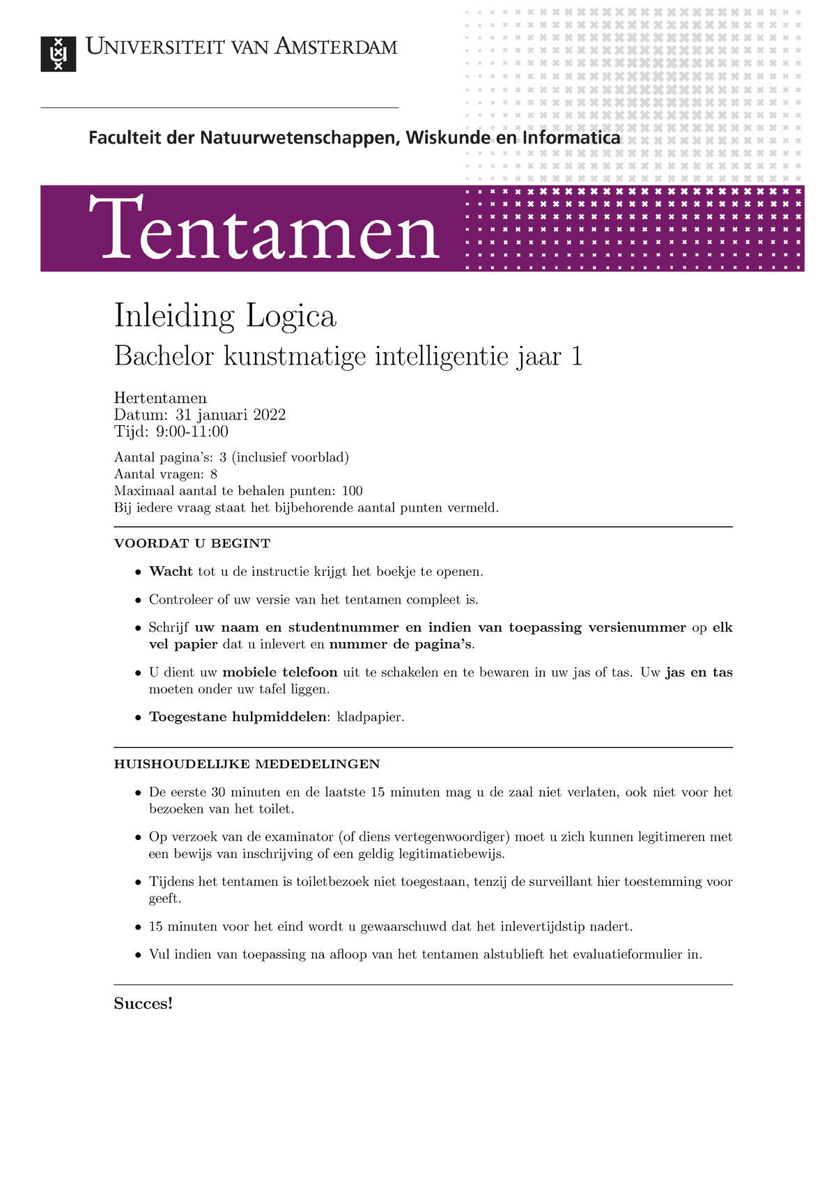 Inleiding Logica - Hertentamen (2021) - Inleiding Logica Bachelor ...