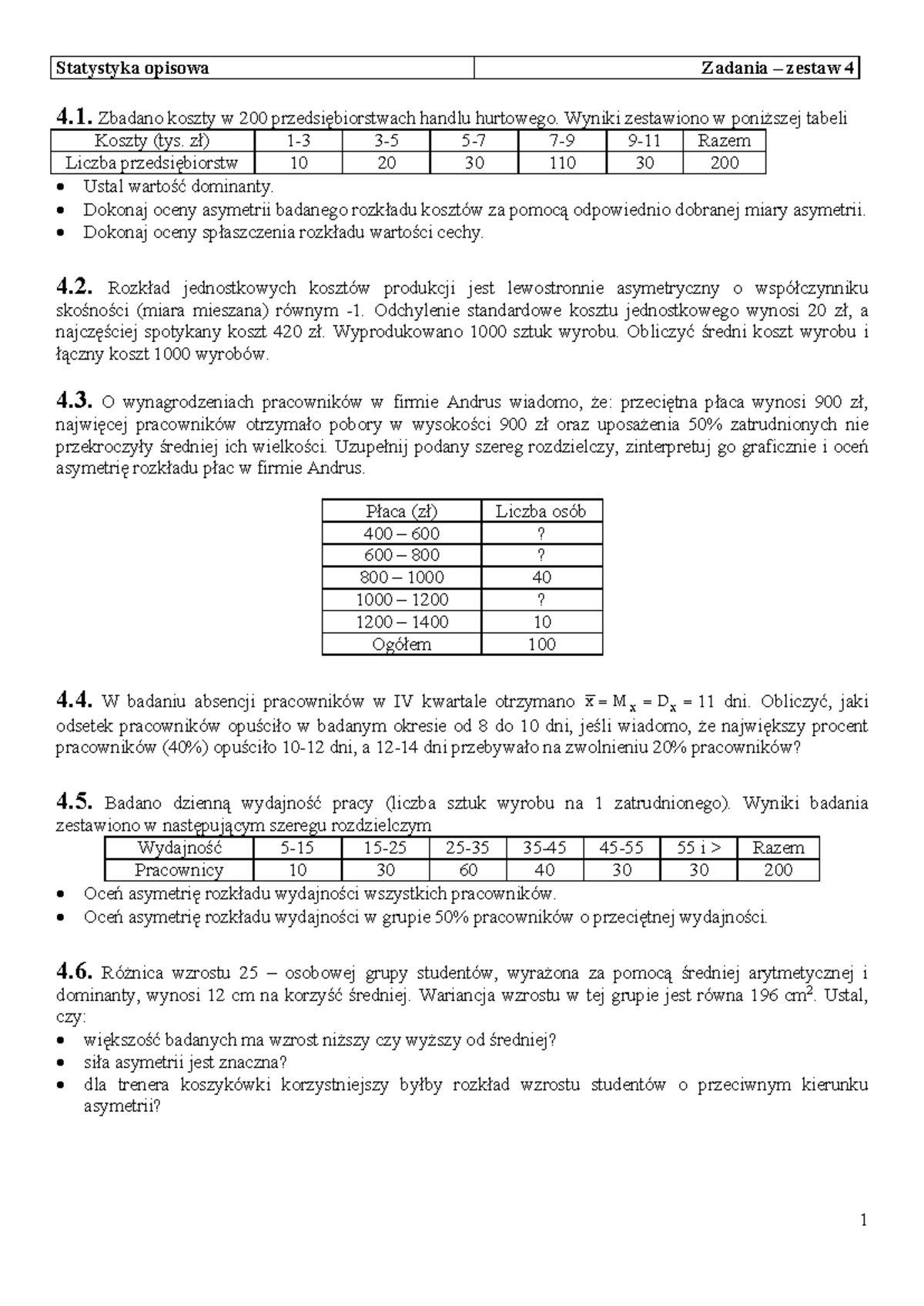 So Zadania 4 - Podstawy Komunikacji Społecznej.pdf - 1 Statystyka ...