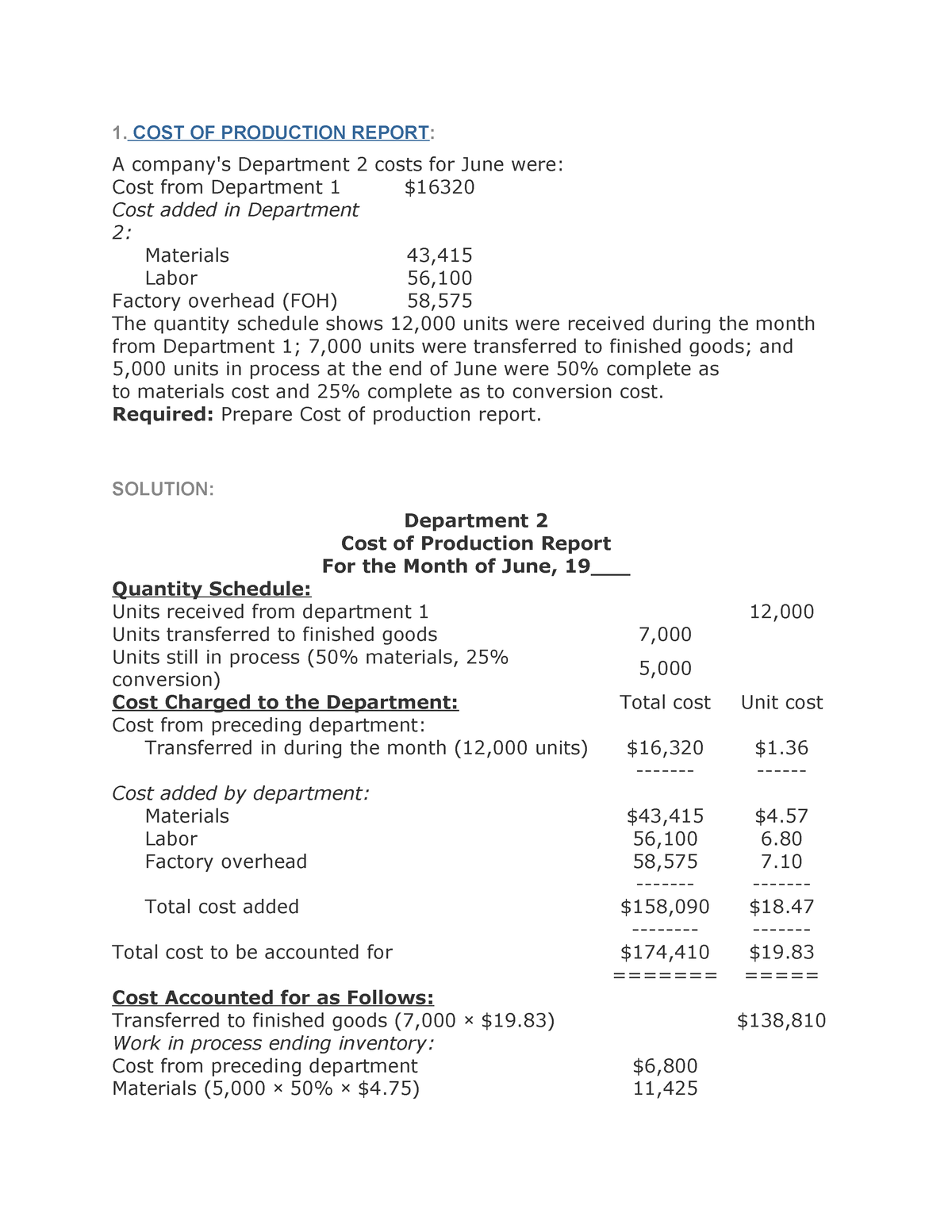 493645080 Cpr Exe Aaaaaaaaaaaaa 1 Cost Of Production Report A Companys Department 2 Costs 1328