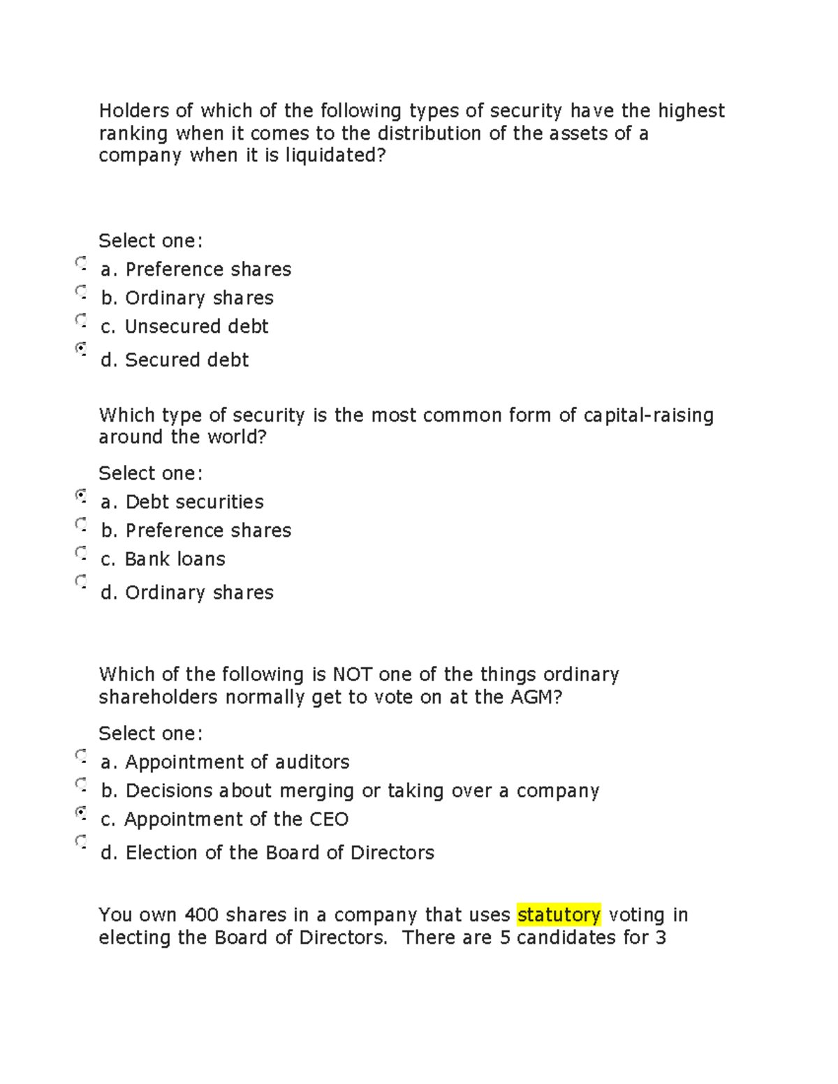 absolute assignment vs assignment by way of security