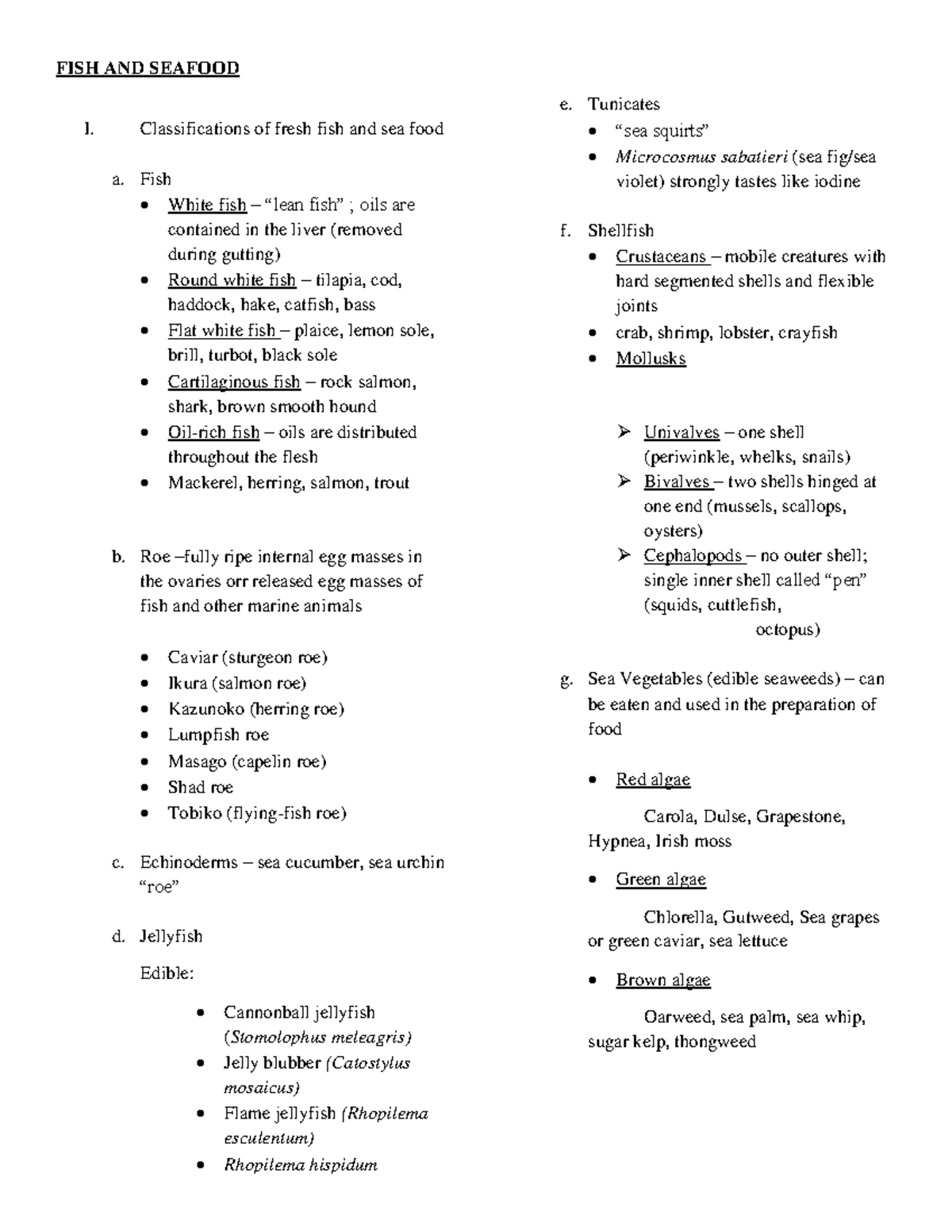 food-technology-ft-11-lecture-notes-fish-and-seafood-i