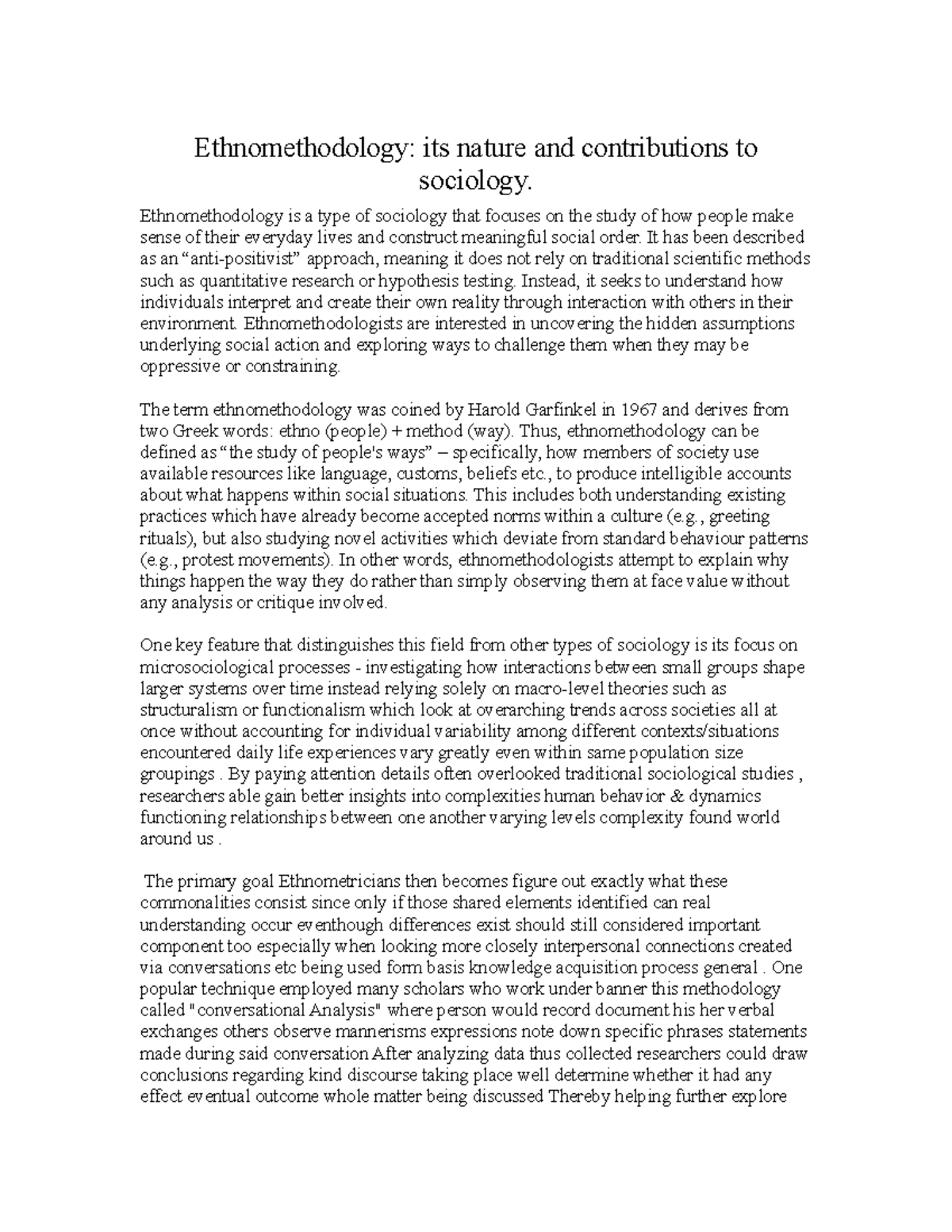 introductory-sociology-ethnomethodology-its-nature-and-contributions