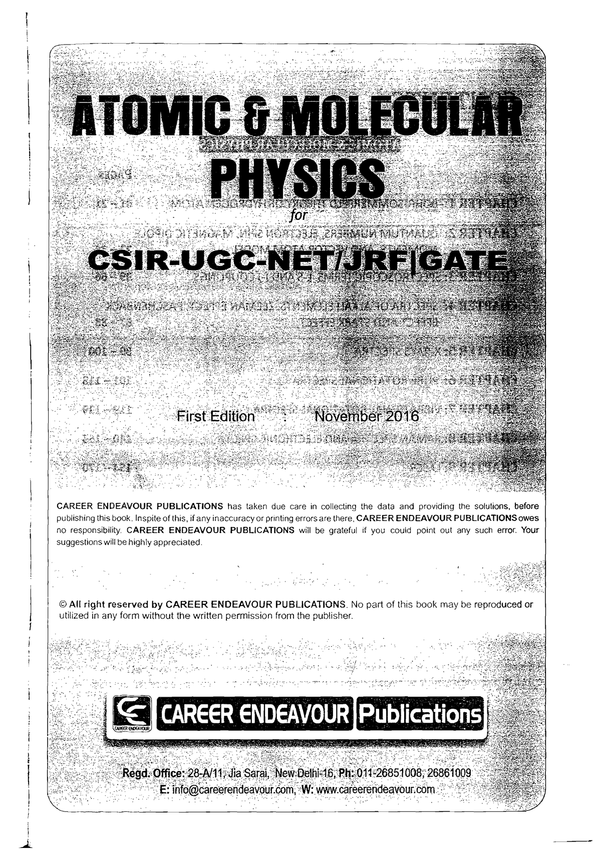 Atomic And Molecular Physics - Bsc (H) Physics - Delhi University - Studocu