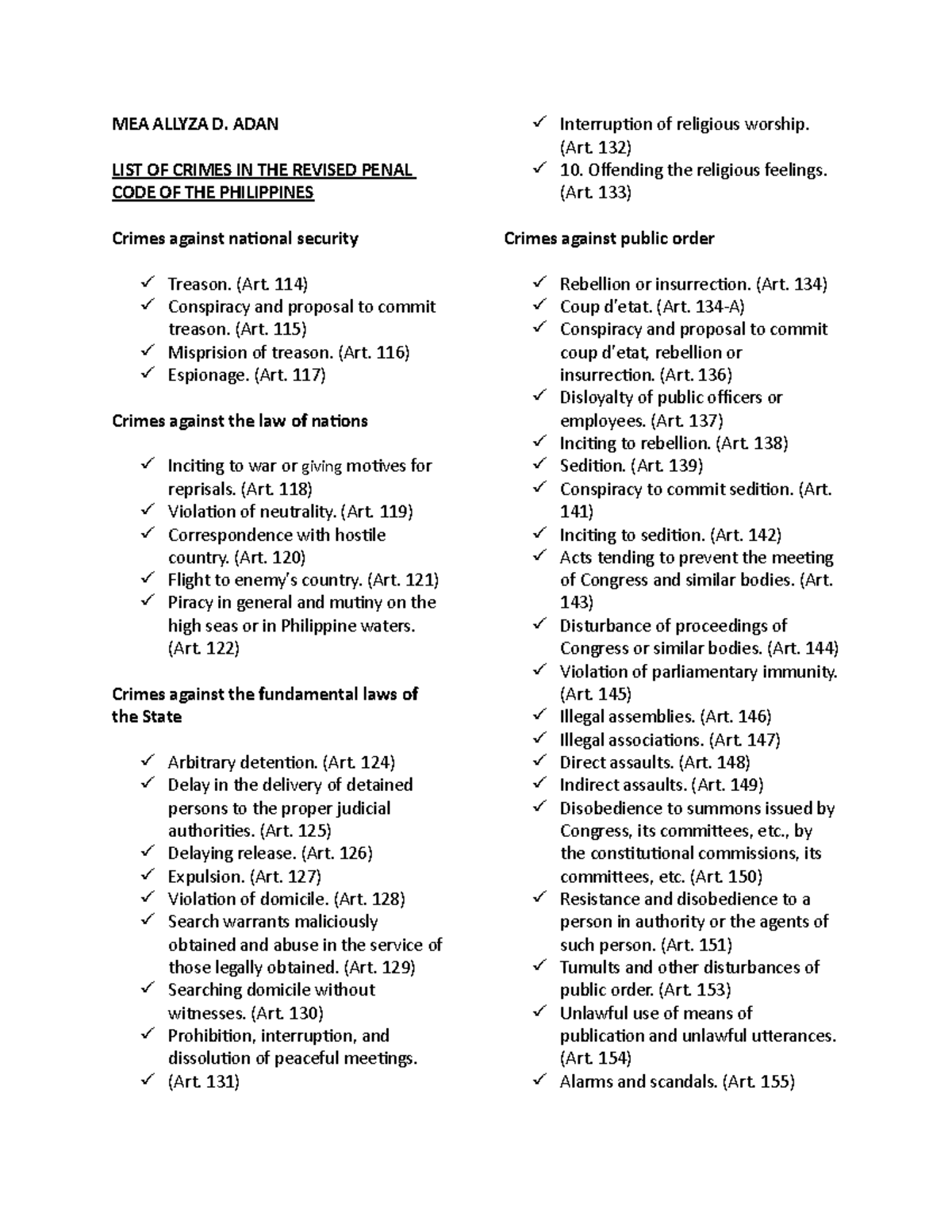 list-of-crimes-list-of-crime-in-the-rpc-mea-allyza-d-adan-list-of