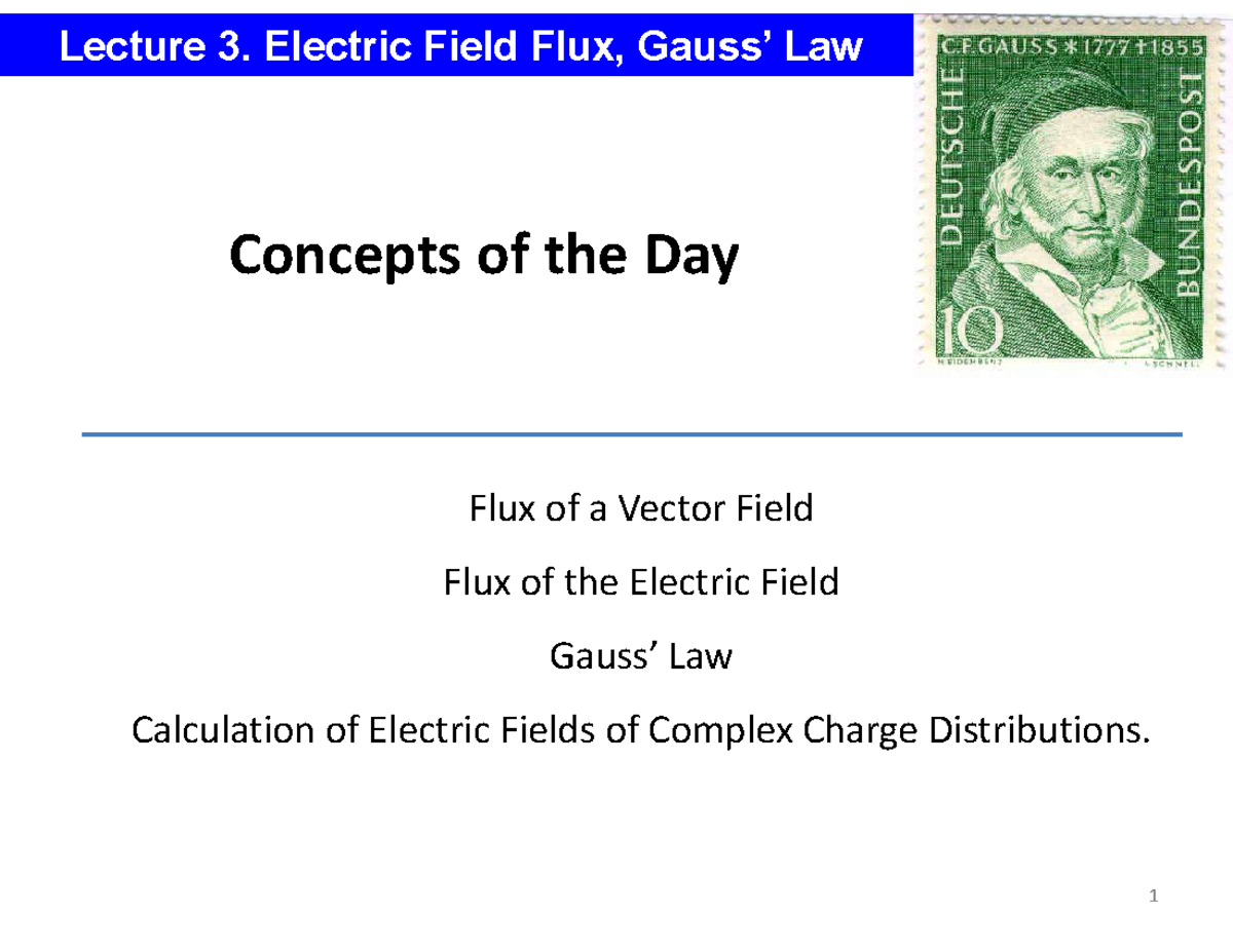 p227f22-l03-electric-flux-gauss-law-2022-lecture-3-electric-field